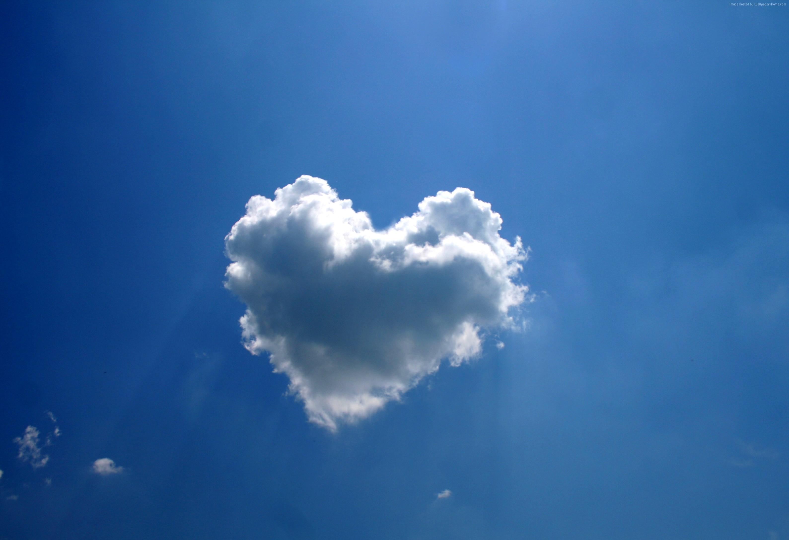 3178x2176 4k, heart, love image, clouds Gallery HD Wallpaper