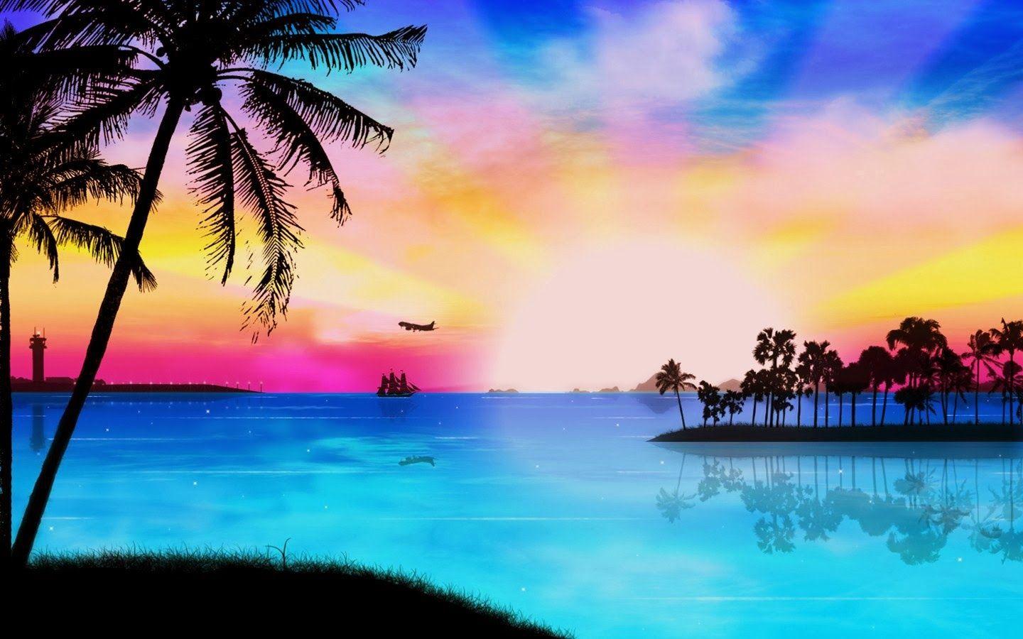 1440x900 Tropical paradise. Tropical islands paradise, Paradise wallpaper, Beach wallpaper