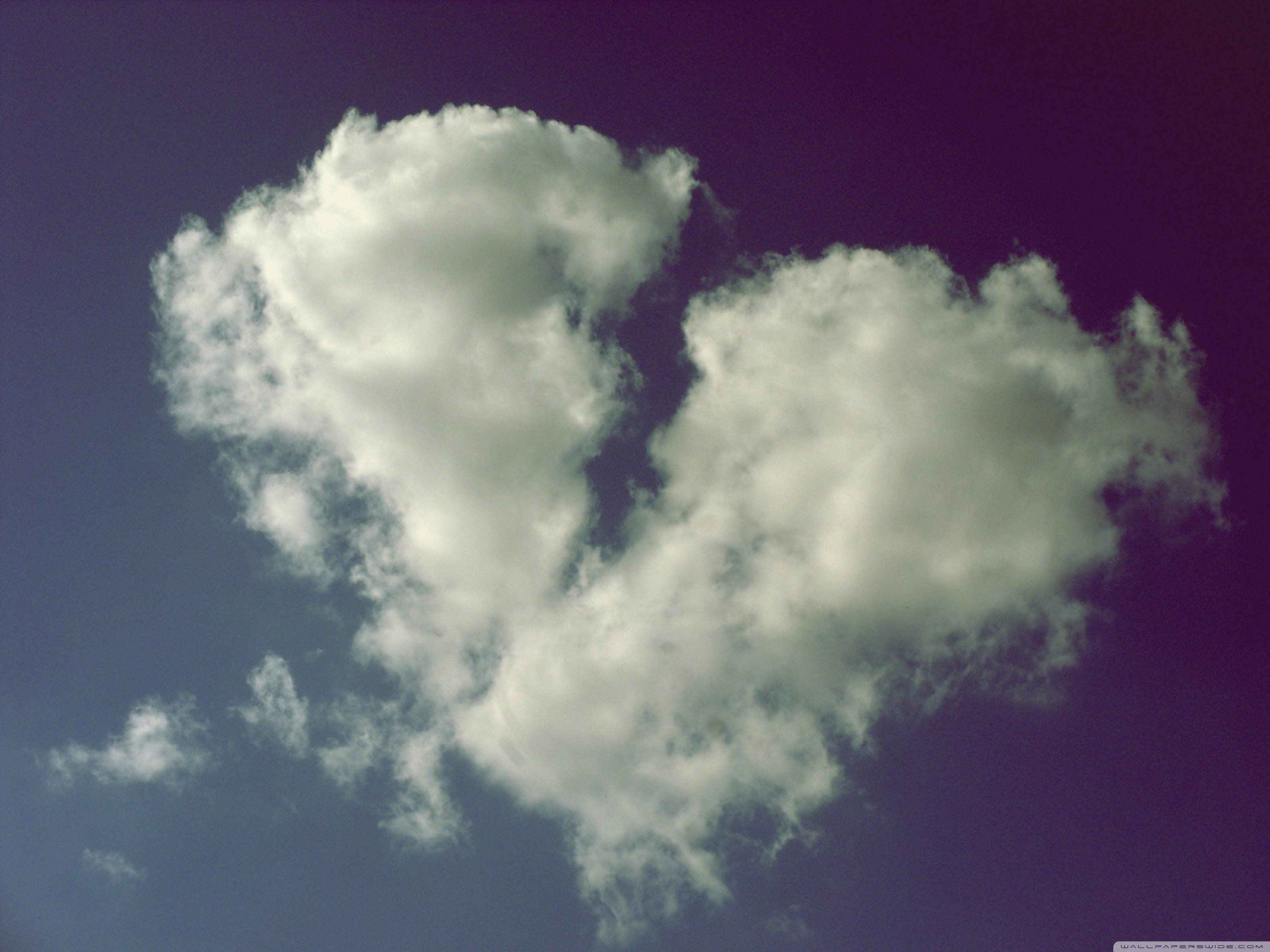 3200x2400 Broken Heart Shaped Cloud Ultra HD Desktop Background Wallpaper for : Widescreen & UltraWide Desktop & Laptop