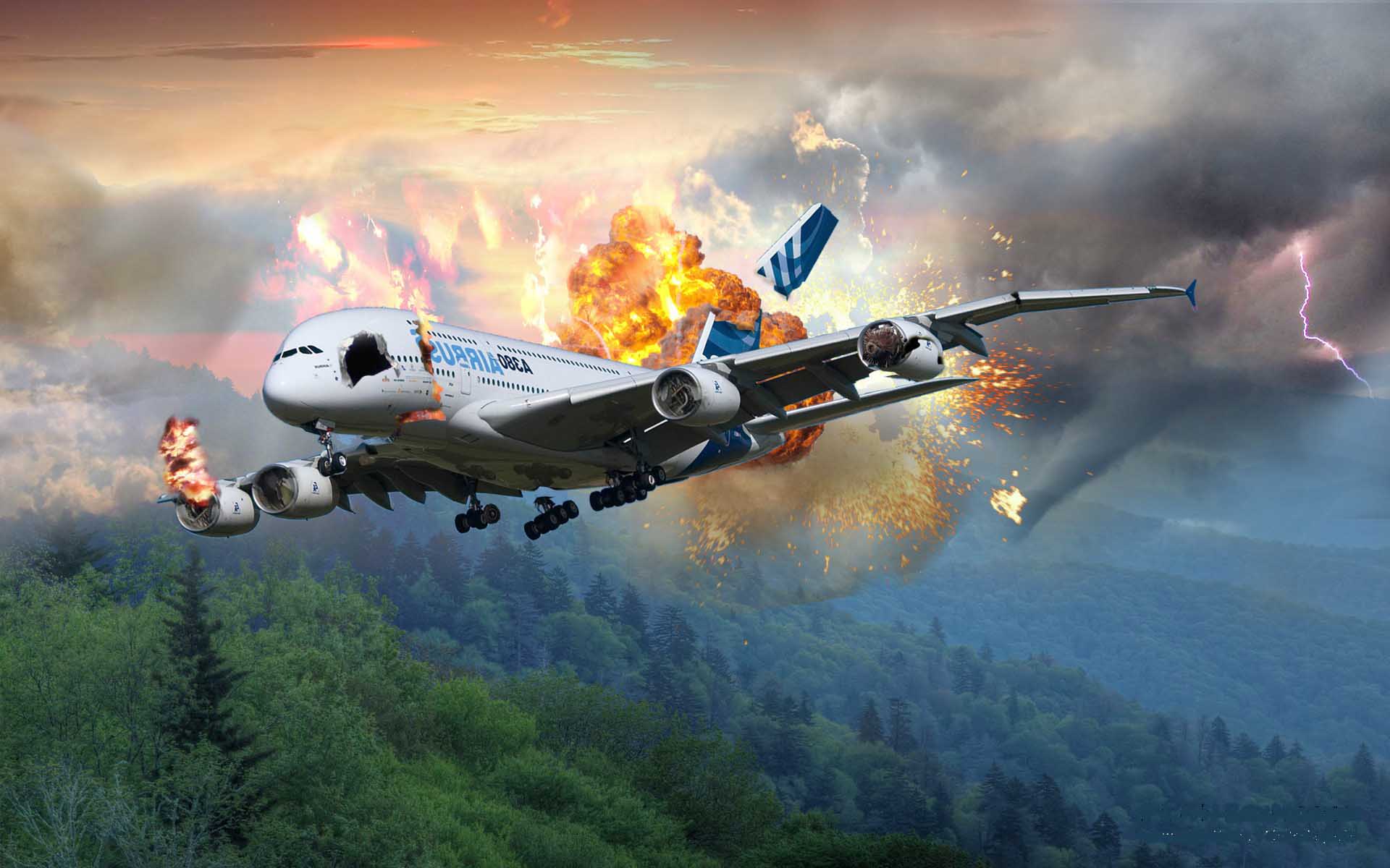 1920x1200 Plane Crash Wallpaper