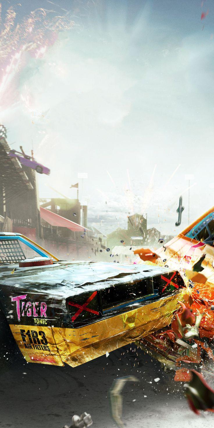 736x1472 THE CREW 2 : Demolition Derby, video game, crash, 1080x2160 wallpaper. Demolition derby, New background image, Best background image
