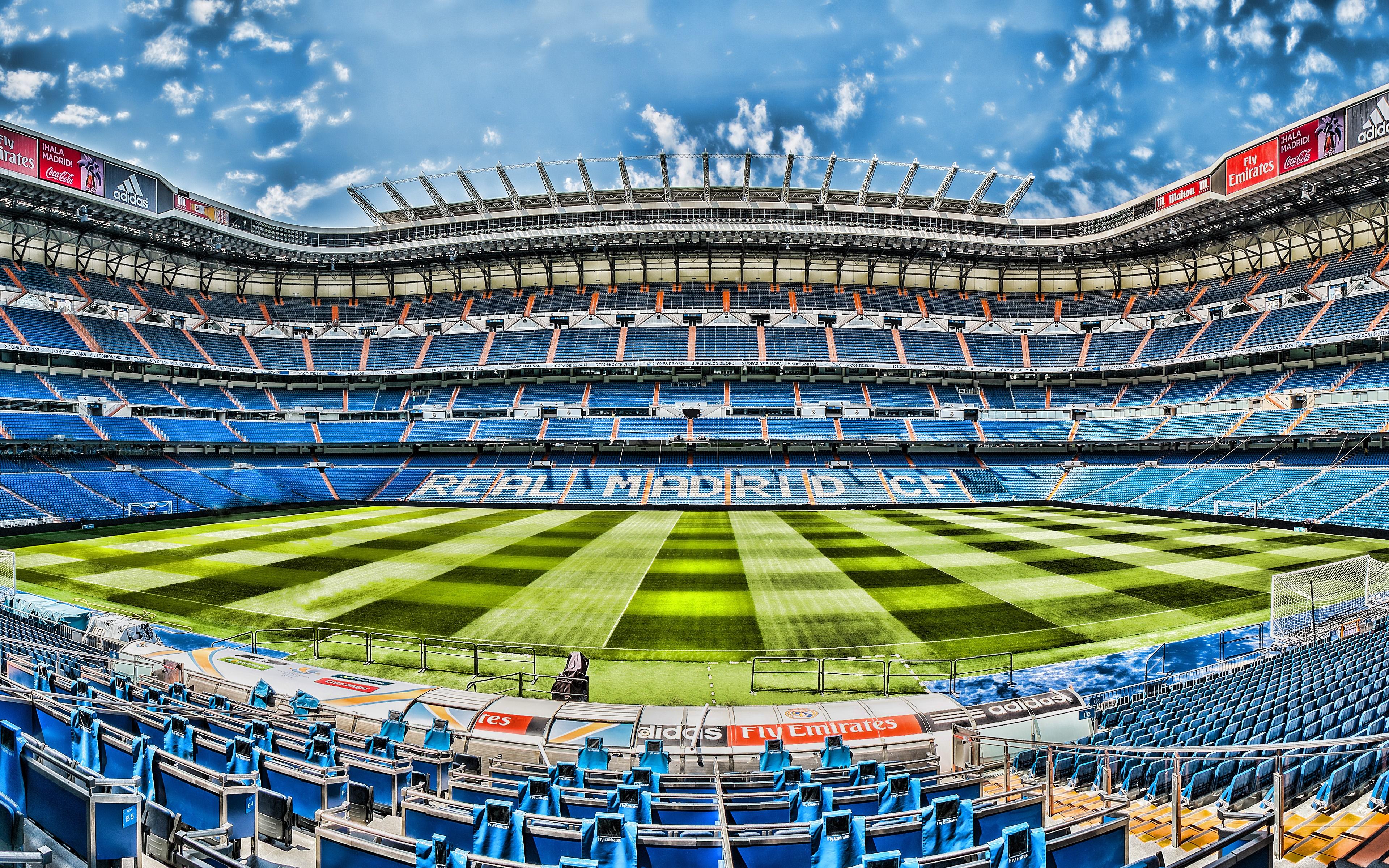 3840x2400 Santiago Bernabeu Stadium 4K Gallery HD Wallpaper