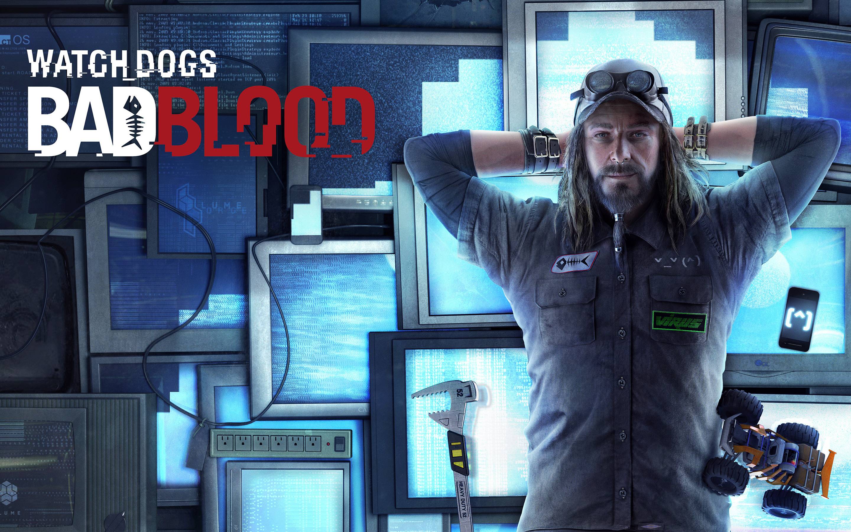 2880x1800 watch dogs bad blood, monitors, man Wallpaper, HD Games 4K Wallpaper, Image, Photo and Background