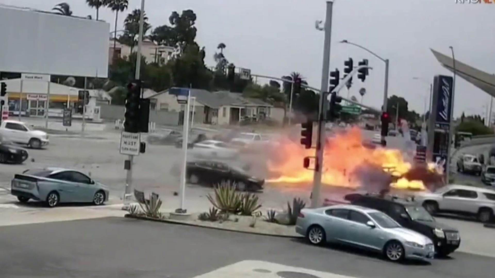 1920x1080 Fiery Los Angeles car crash kills five, injures seven