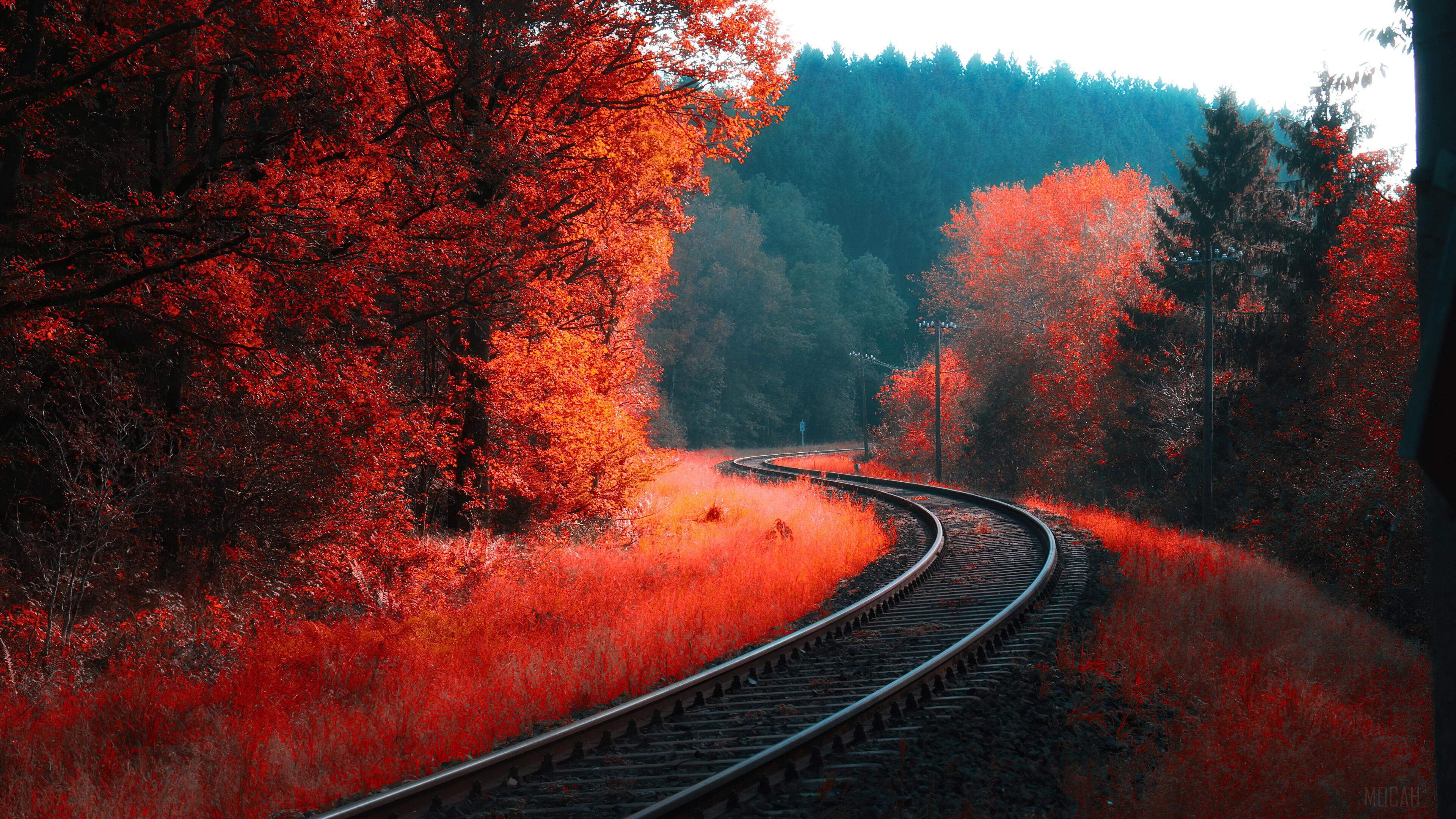3840x2160 Full HD railroad wallpaper