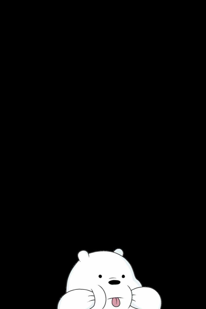 801x1200 Black ice bear Wallpaper. Wallpaper kartun, Kartun, Seni pop
