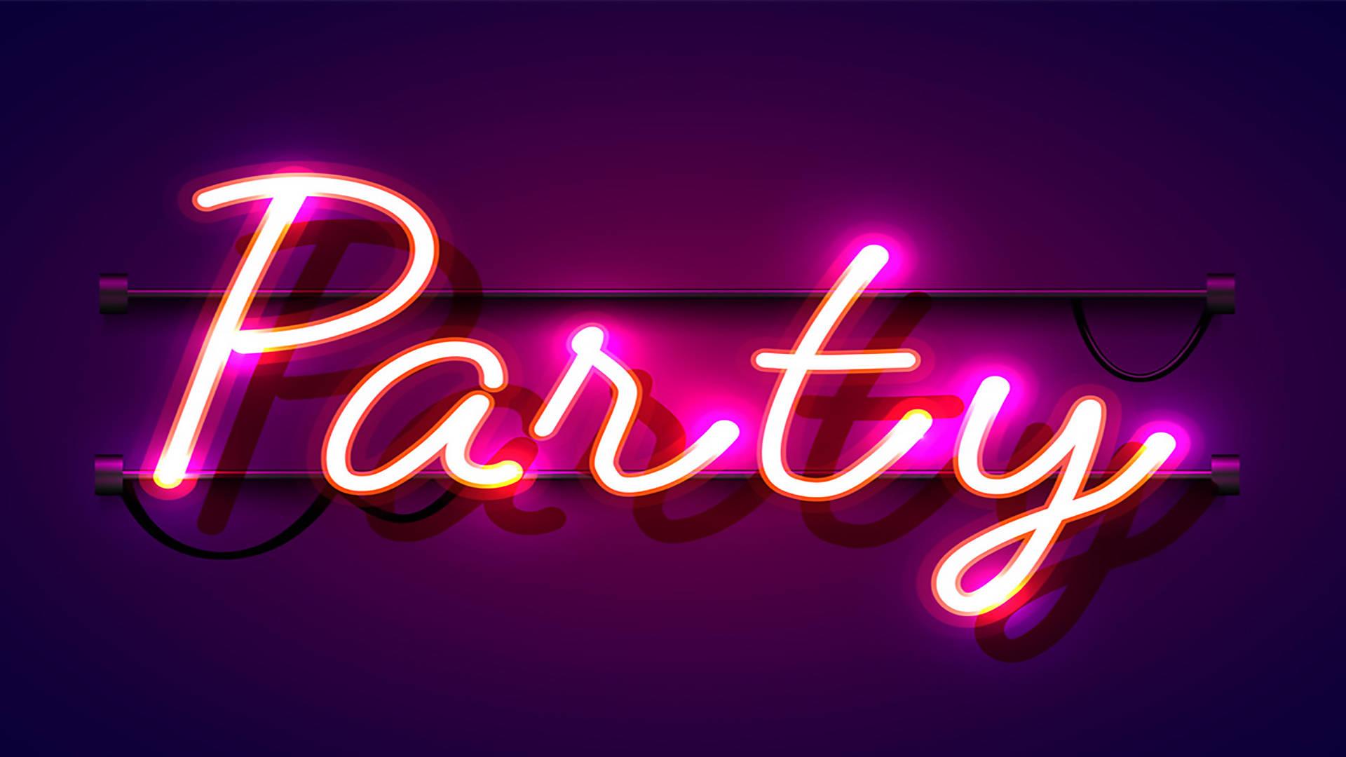 1920x1080 Download Neon Party Light Background Wallpaper