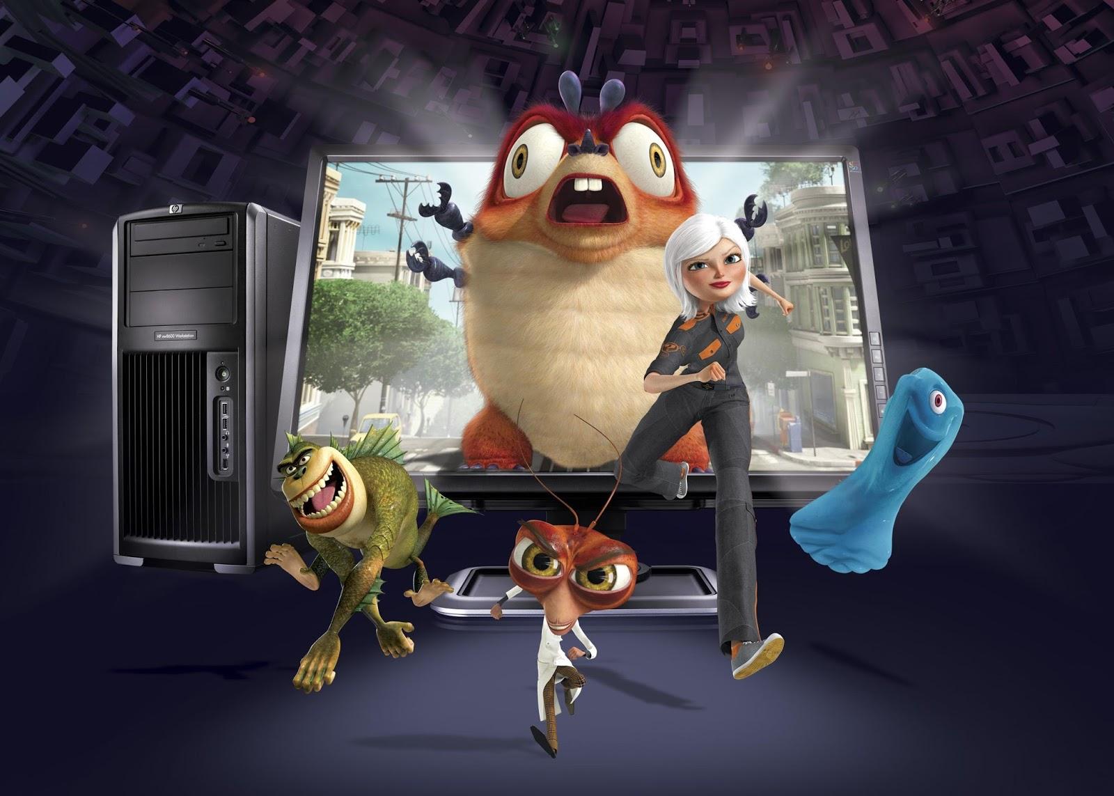 1600x1143 monsters vs aliens wallpaper