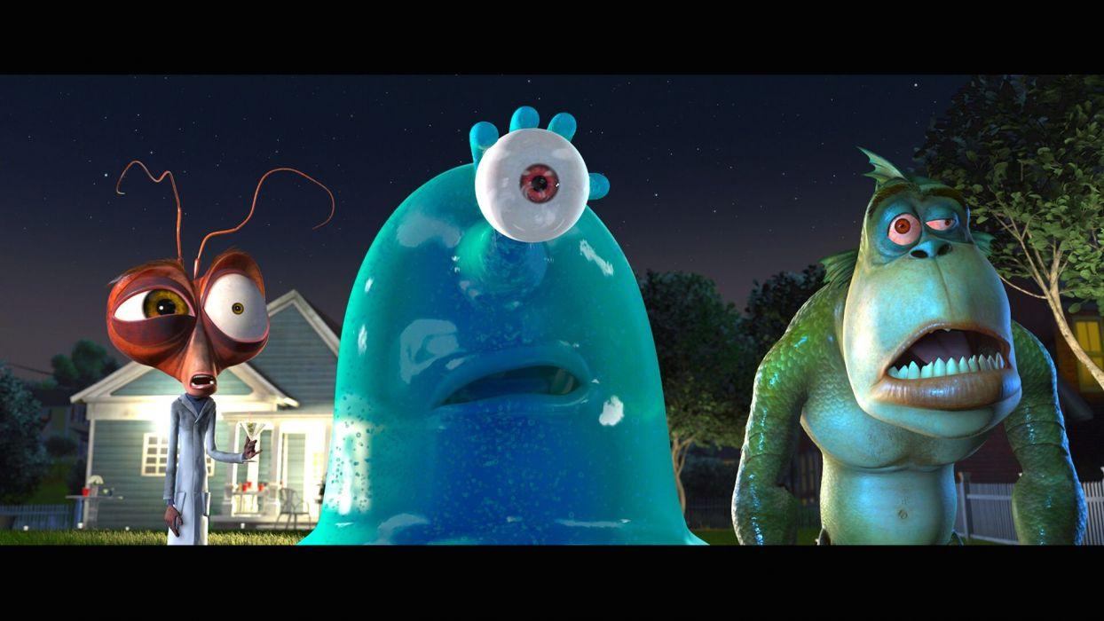 1244x700 MONSTERS VS ALIENS Cartoon Animation Sci Fi Monsters Aliens Monster Alien Film Movie (58) Wallpaperx1080