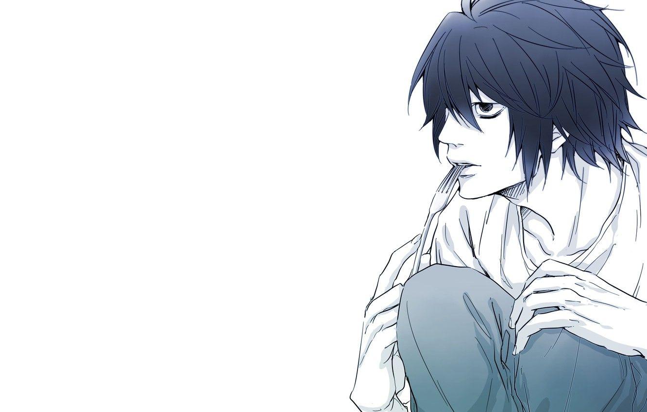 1332x850 Wallpaper guy, plug, Death Note, death note, L image for desktop
