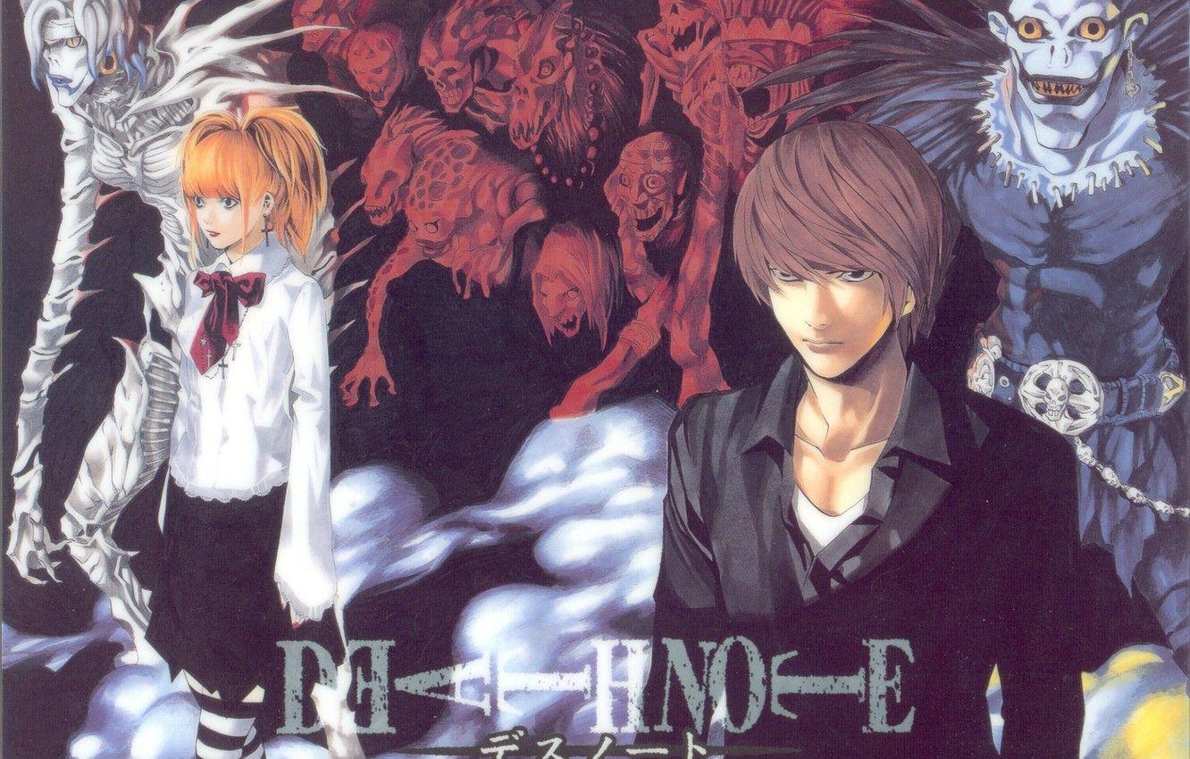 1332x850 Wallpaper skull, cross, blouse, death note, death note