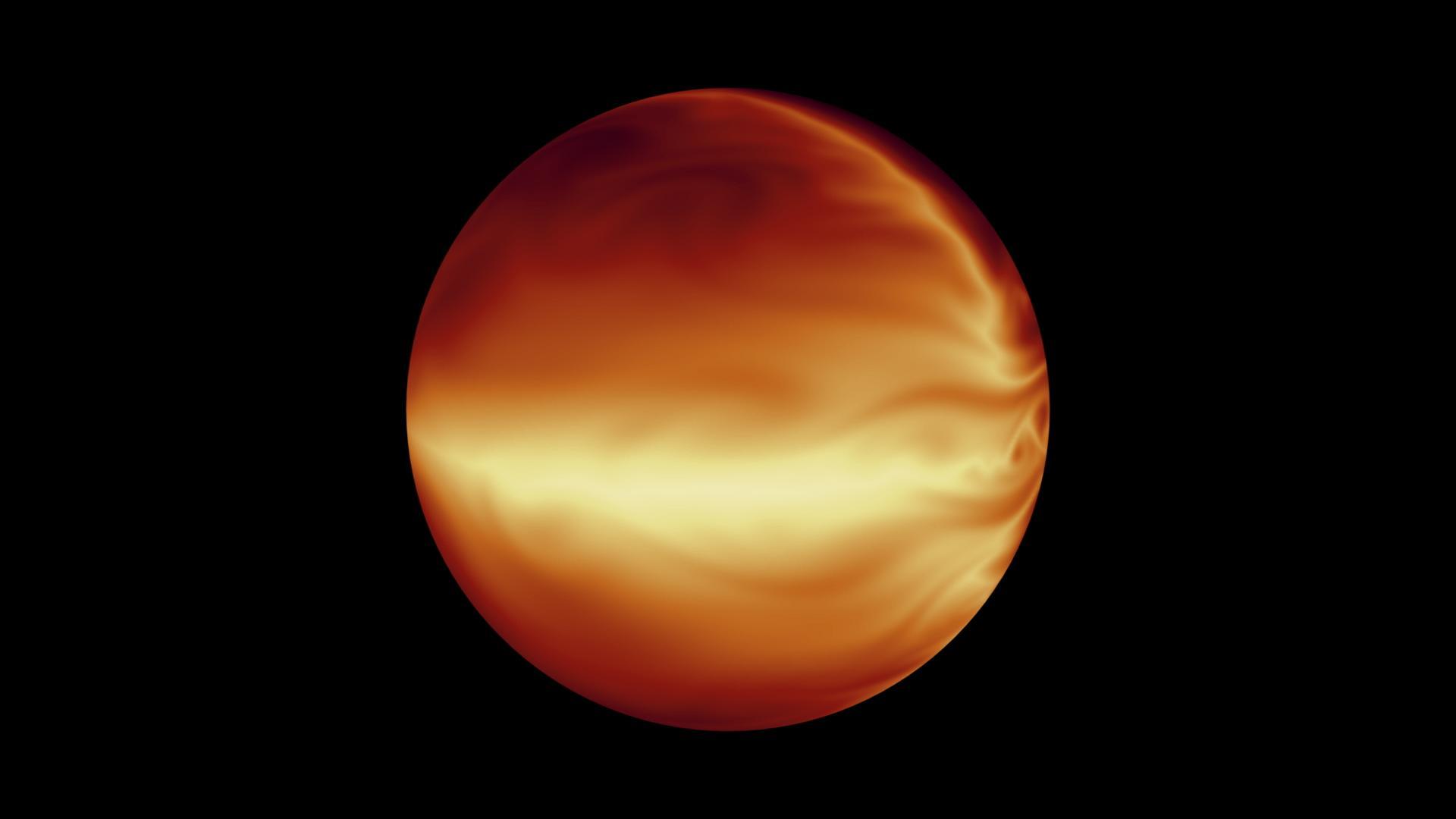 1920x1080 Simulated Atmosphere of a Hot Gas Giant. NASA Jet Propulsion Laboratory (JPL)