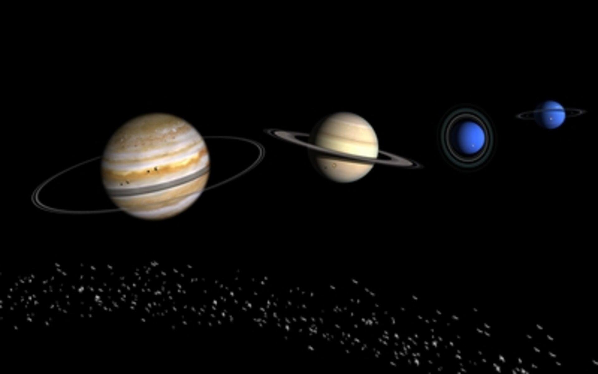 1920x1200 ESA gas giant planets. Artist's view