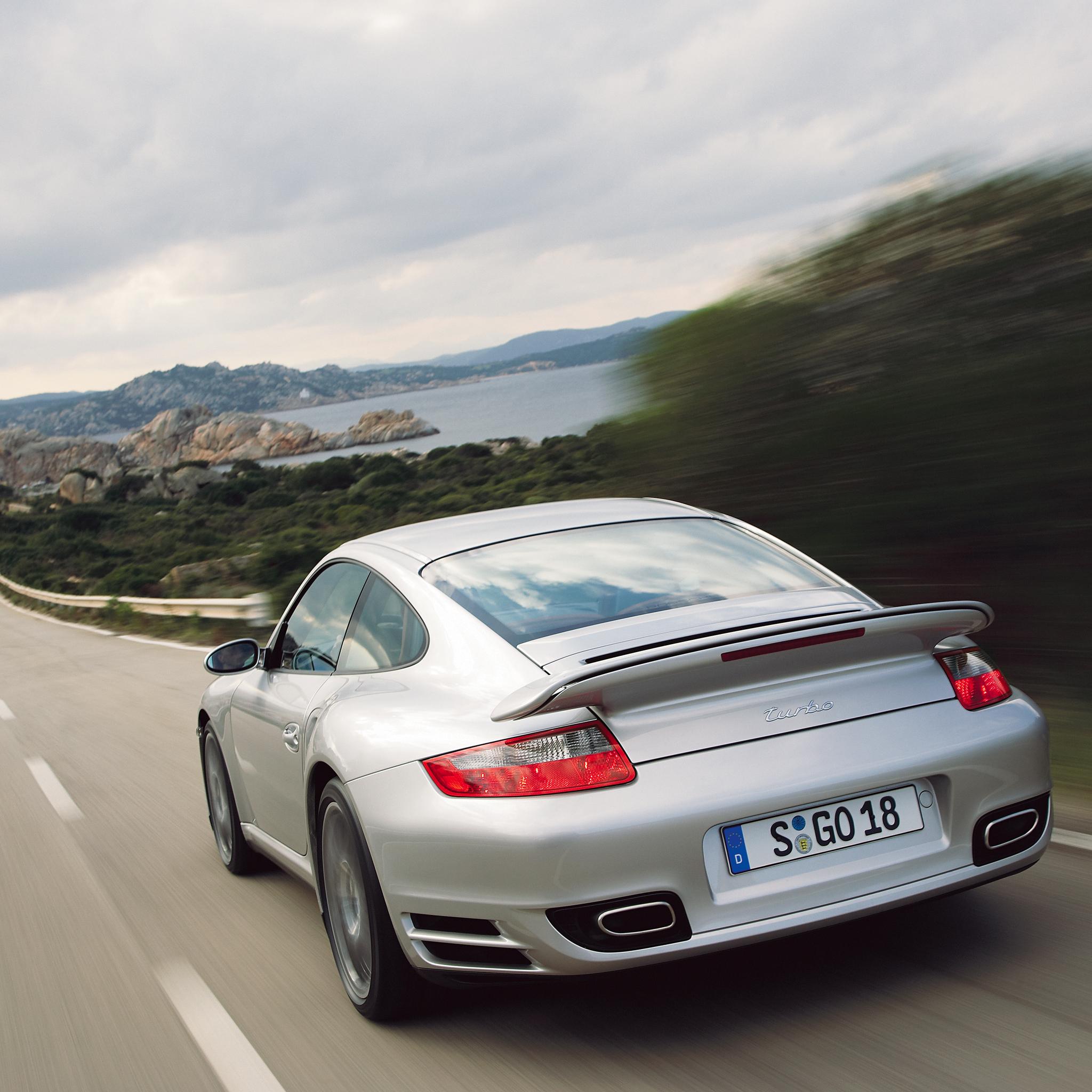 2048x2048 Porsche 911 Turbo Wallpaper for iPhone Pro Max, X, 6