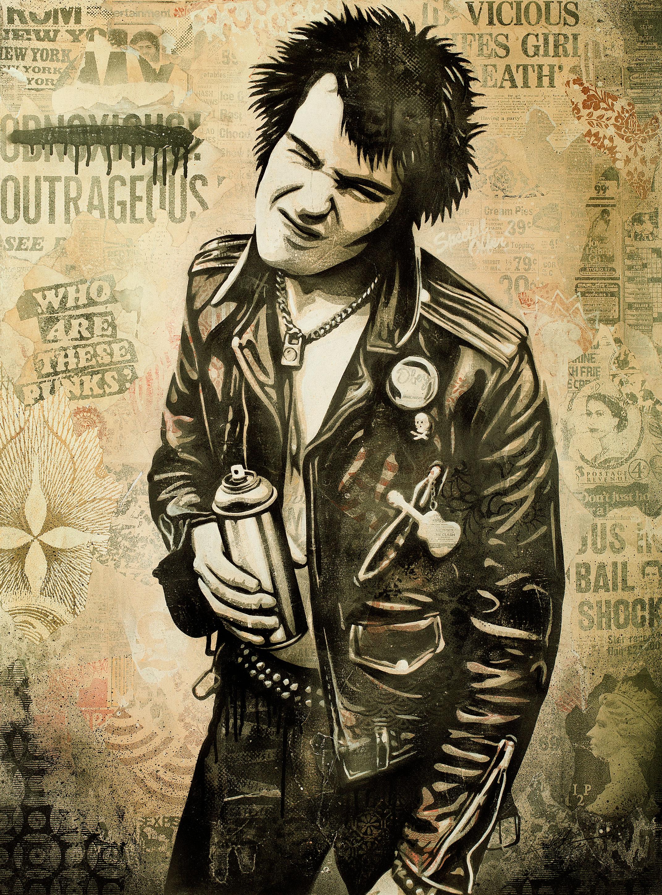 2142x2897 SHEPARD FAIREY 'OBEY', Sid Vicious, Graffiti Prints art the graffiti & street art shop
