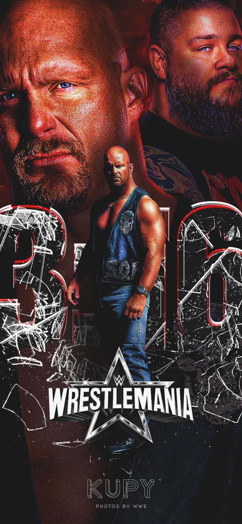 833x1800 Road to WrestleMania 38: Stone Cold Steve Austin 3:16 Day + KO Show w/ Kevin Owens wallpaper! Wrestling Wallpaper