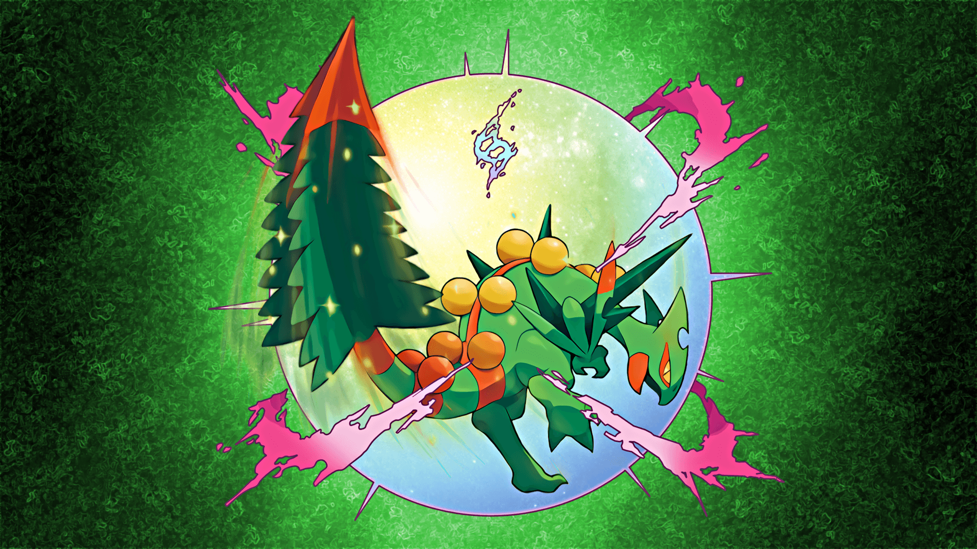 1920x1080 Mega Sceptile Wallpaper