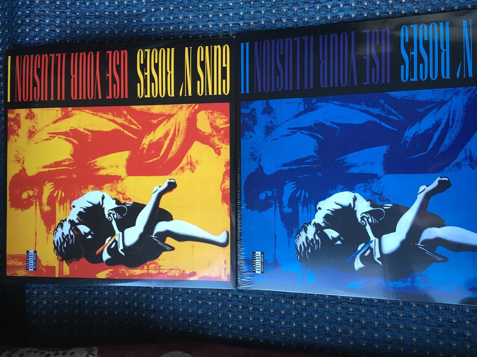 1600x1200 popsike.com N' Roses Bundle Your Illusion I & II x Vinyl LP *NEW*