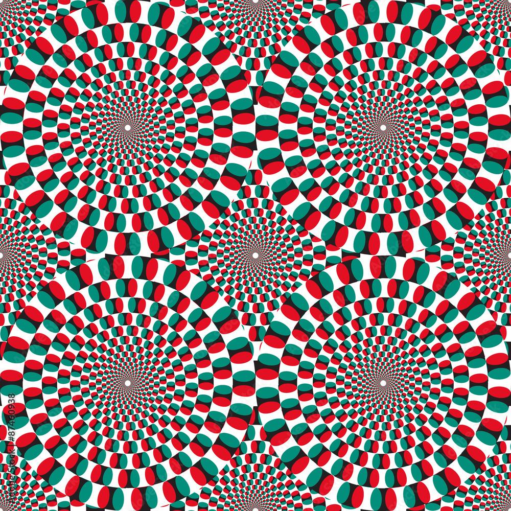 1000x1000 Opt Art Illustration for your design. Optical Illusion. Abstract background. Use for cards, invitation, wallpaper, pattern fills, web pages elements and etc. Stock Vector