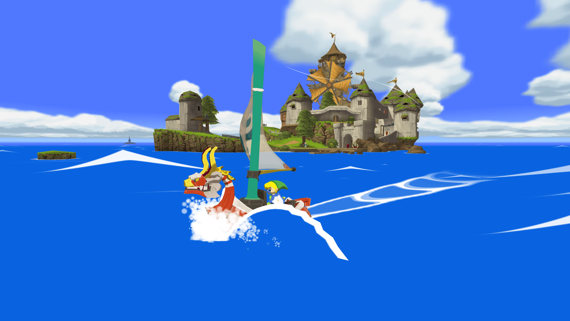 1920x1080 illustration, video games, cartoon, wind, The Legend of Zelda, The Legend of Zelda Wind Waker, screenshot Gallery HD Wallpaper