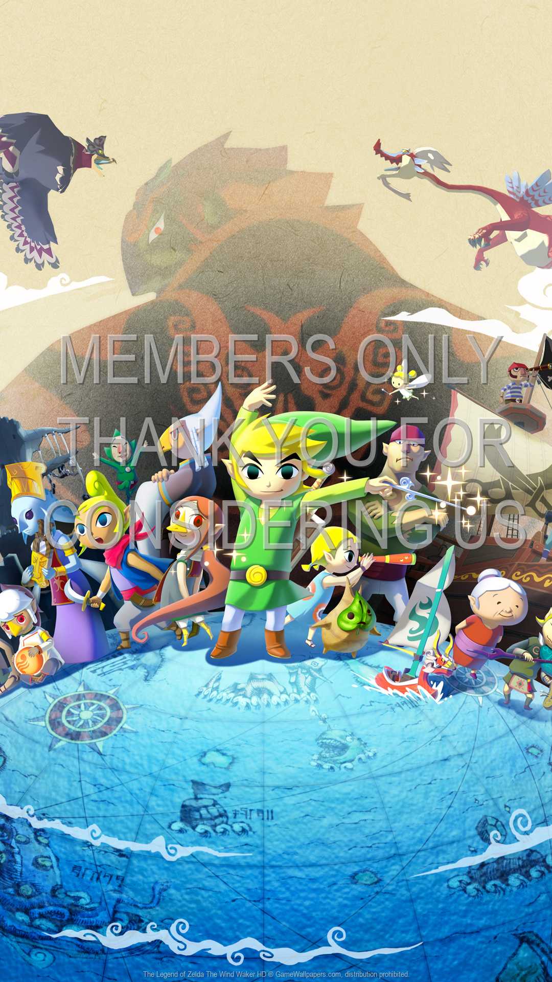 1080x1920 The Legend of Zelda: The Wind Waker HD wallpaper 01 1080p Vertical