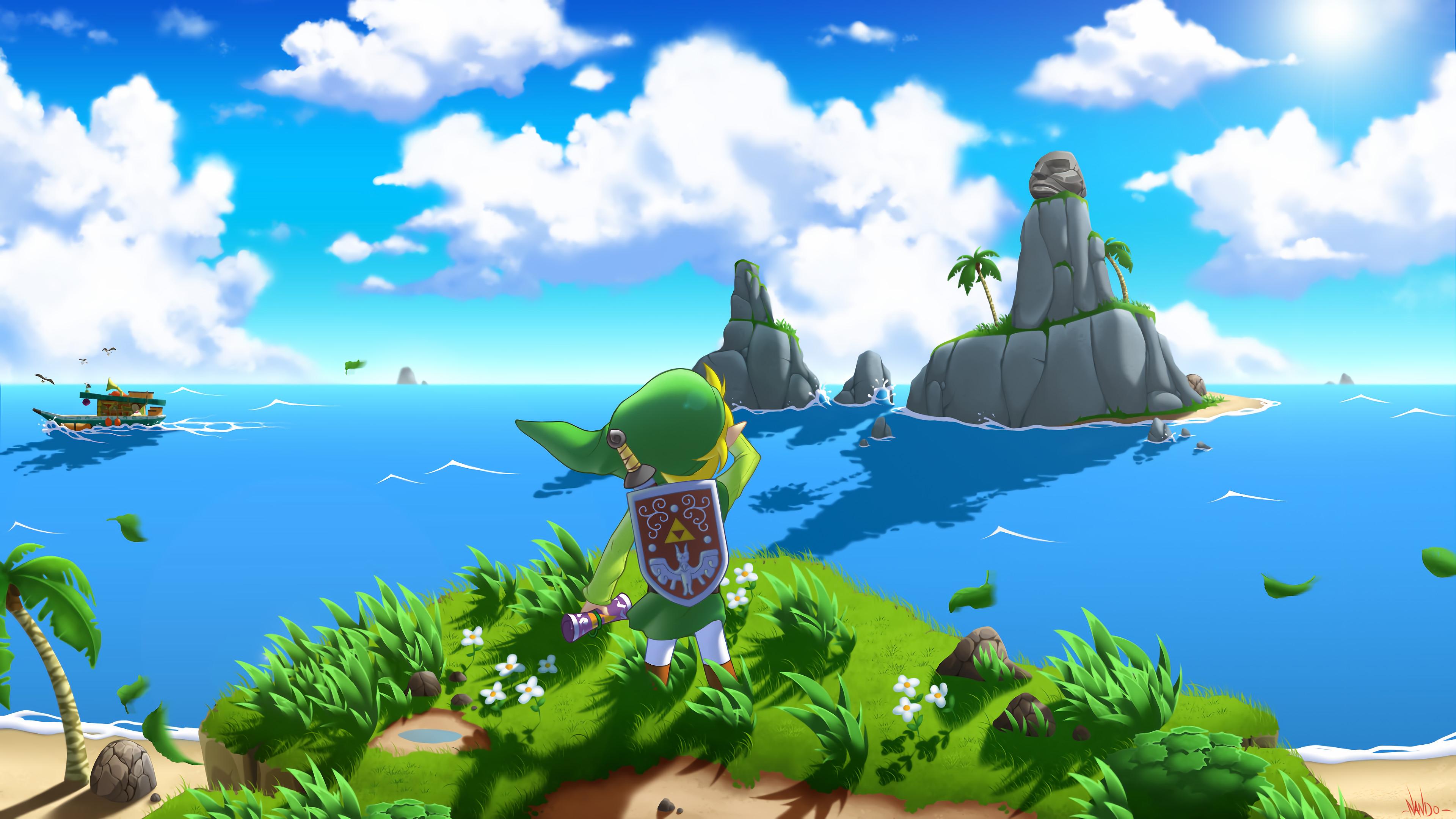 3840x2160 Zelda Wind Waker Wallpaper and Background 4K, HD, Dual Screen