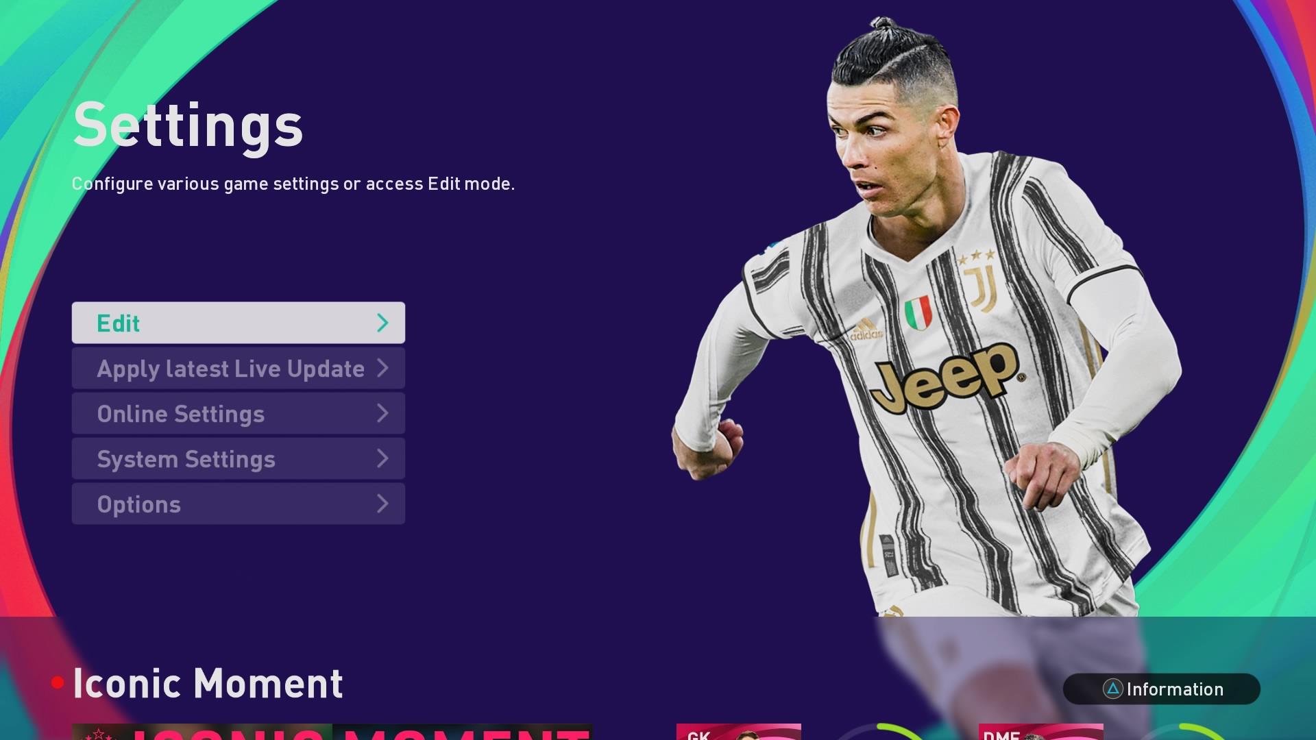 1920x1080 TOP. PES PES Edit Mode Official Website