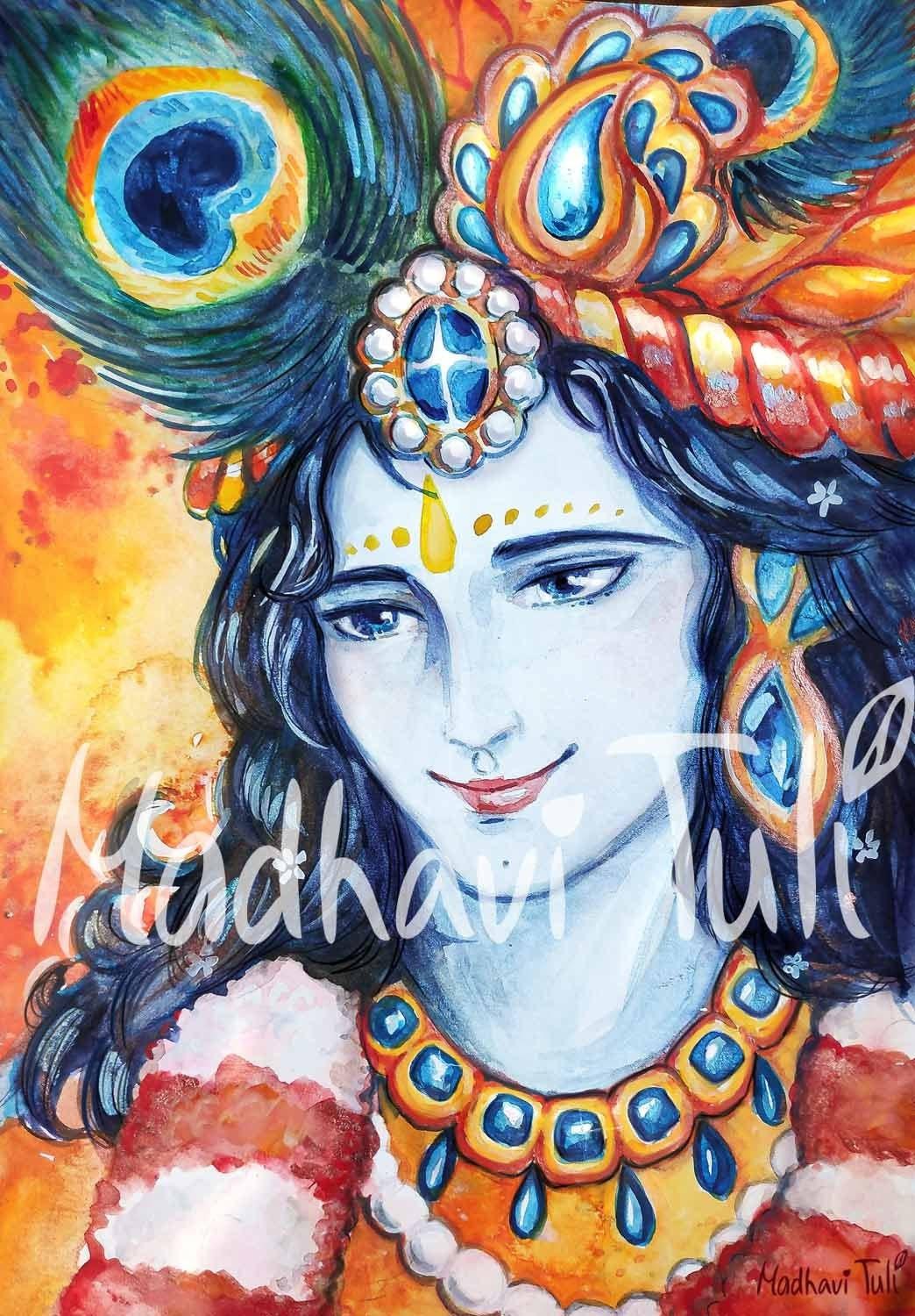1044x1500 Buy HD File Shri Krishna High Quality Wallpaper Radha Krishna Online in India
