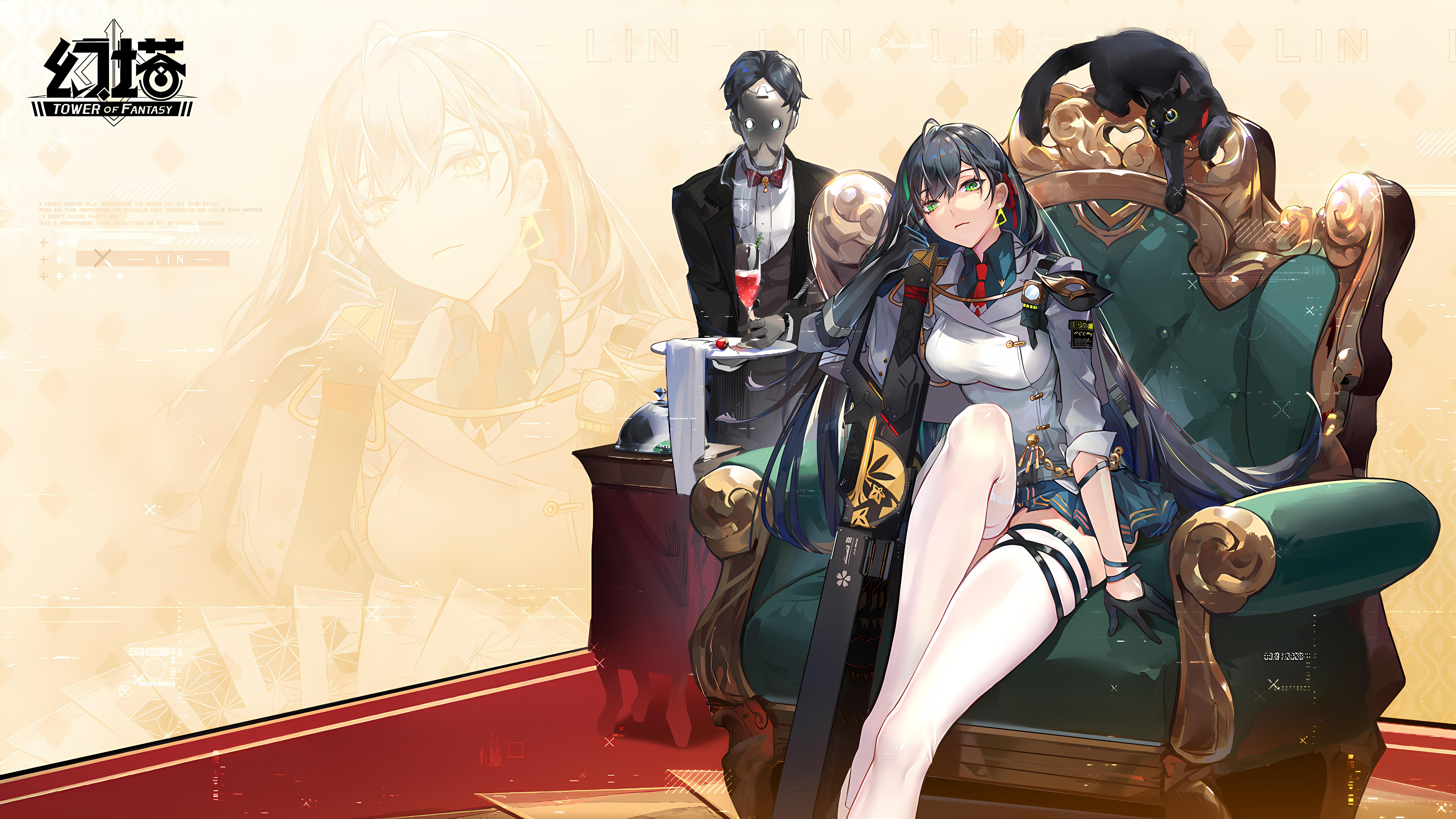 7680x4320 Tower of fantasy artwork, clean and upscale for wallpaper