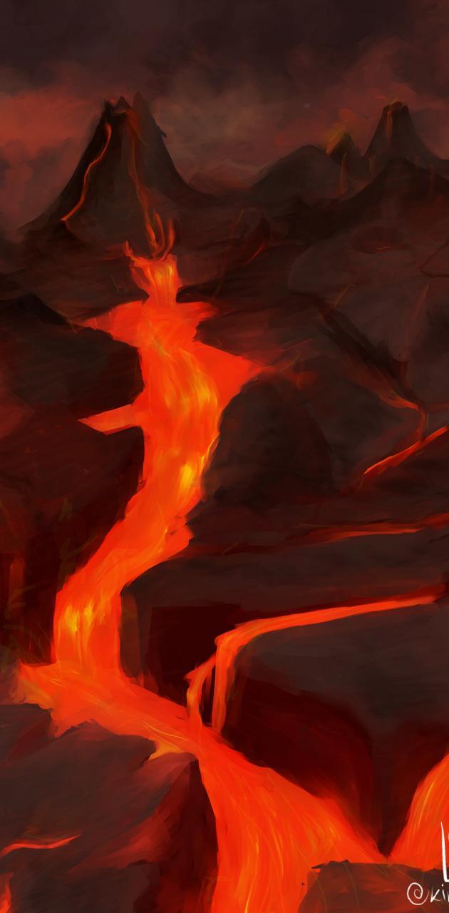 630x1280 Mustafar wallpaper