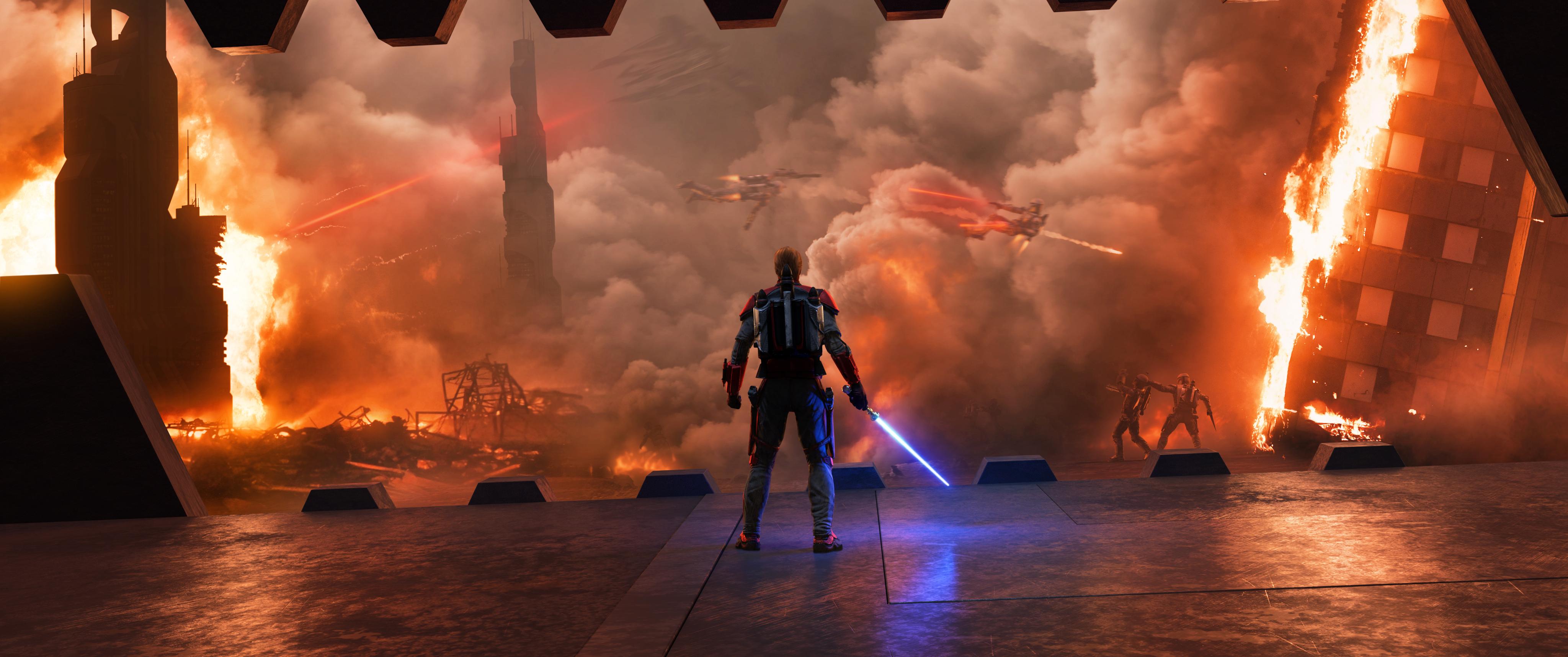 4096x1716 Star Wars, Obi Wan Kenobi, Clone Wars, Siege Of Mandalore Gallery HD Wallpaper