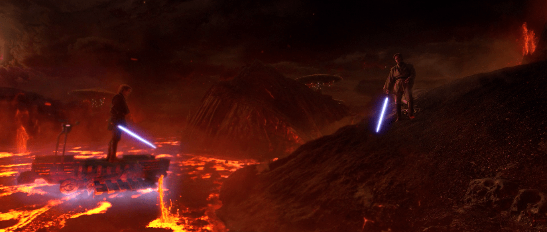 1919x816 Obi Wan And Anakin Mustafar Cake Inspired By Star Wars: Revenge Of The Sith. Star Wars Anakin, Star Wars Image, Star Wars Film