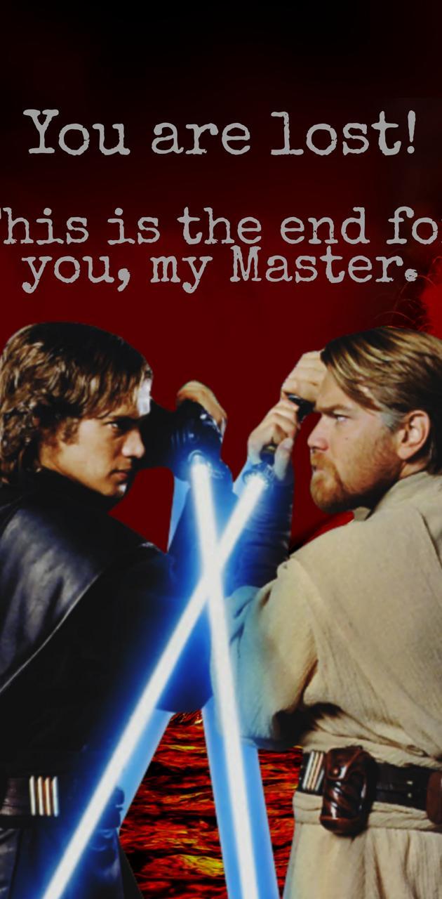 630x1280 Duel On Mustafar wallpaper