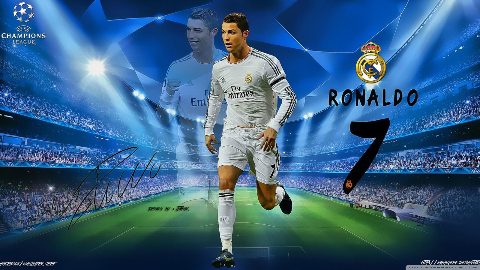 1600x900 Cristiano Ronaldo Champions League Ultra HD Desktop Background Wallpaper for 4K UHD TV