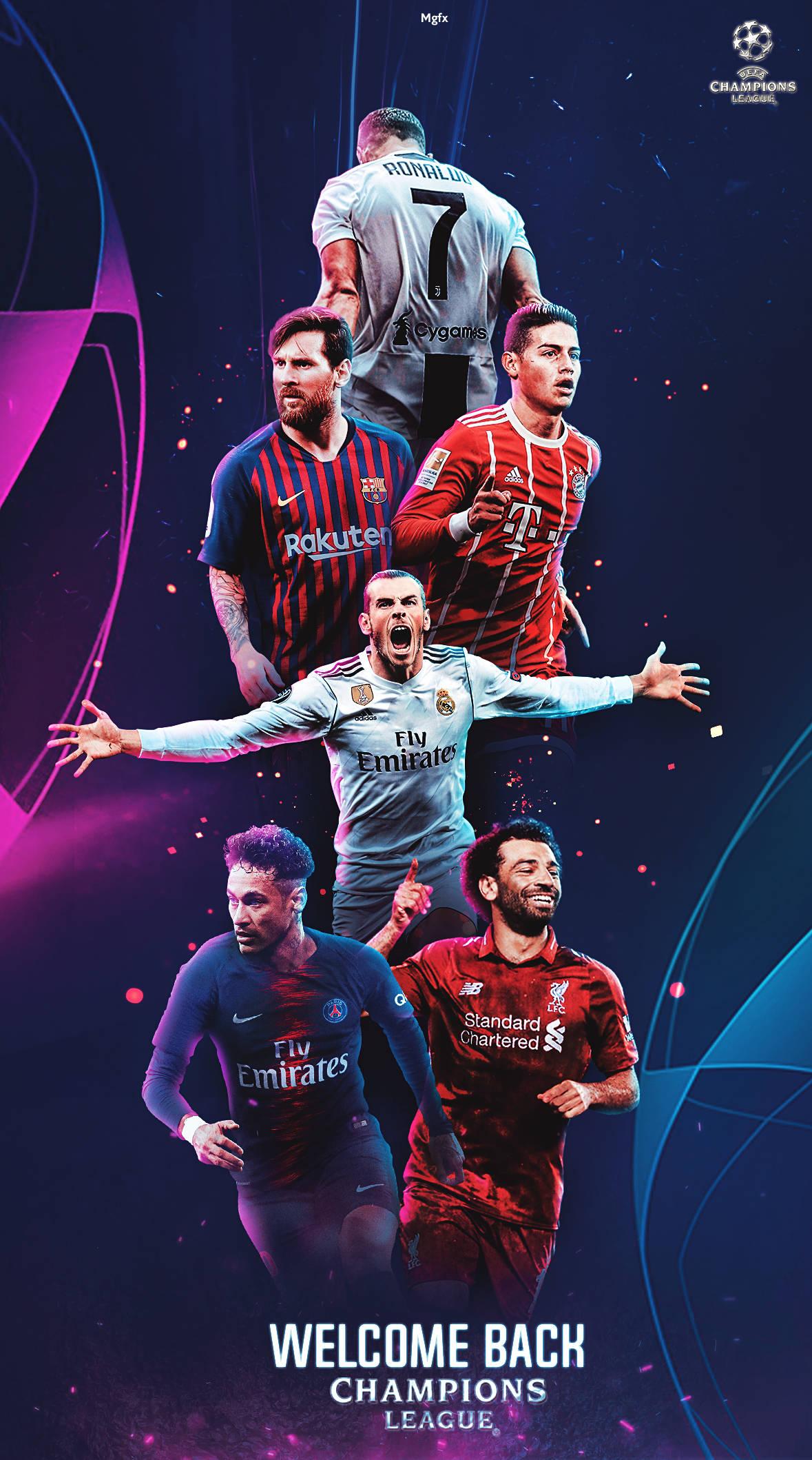 1179x2118 Download Welcome Back Champions League Poster Wallpaper