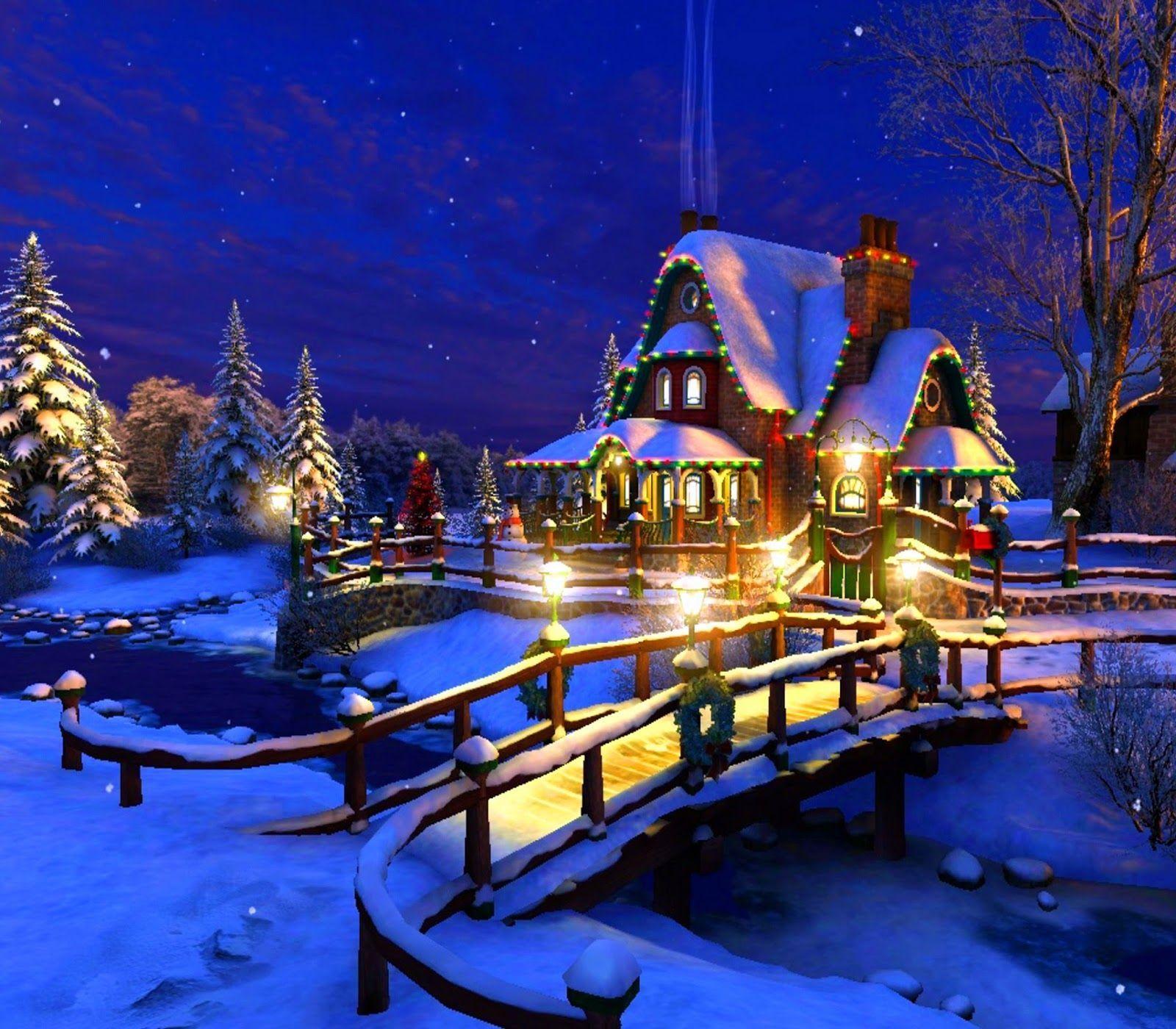 winter christmas screensavers free