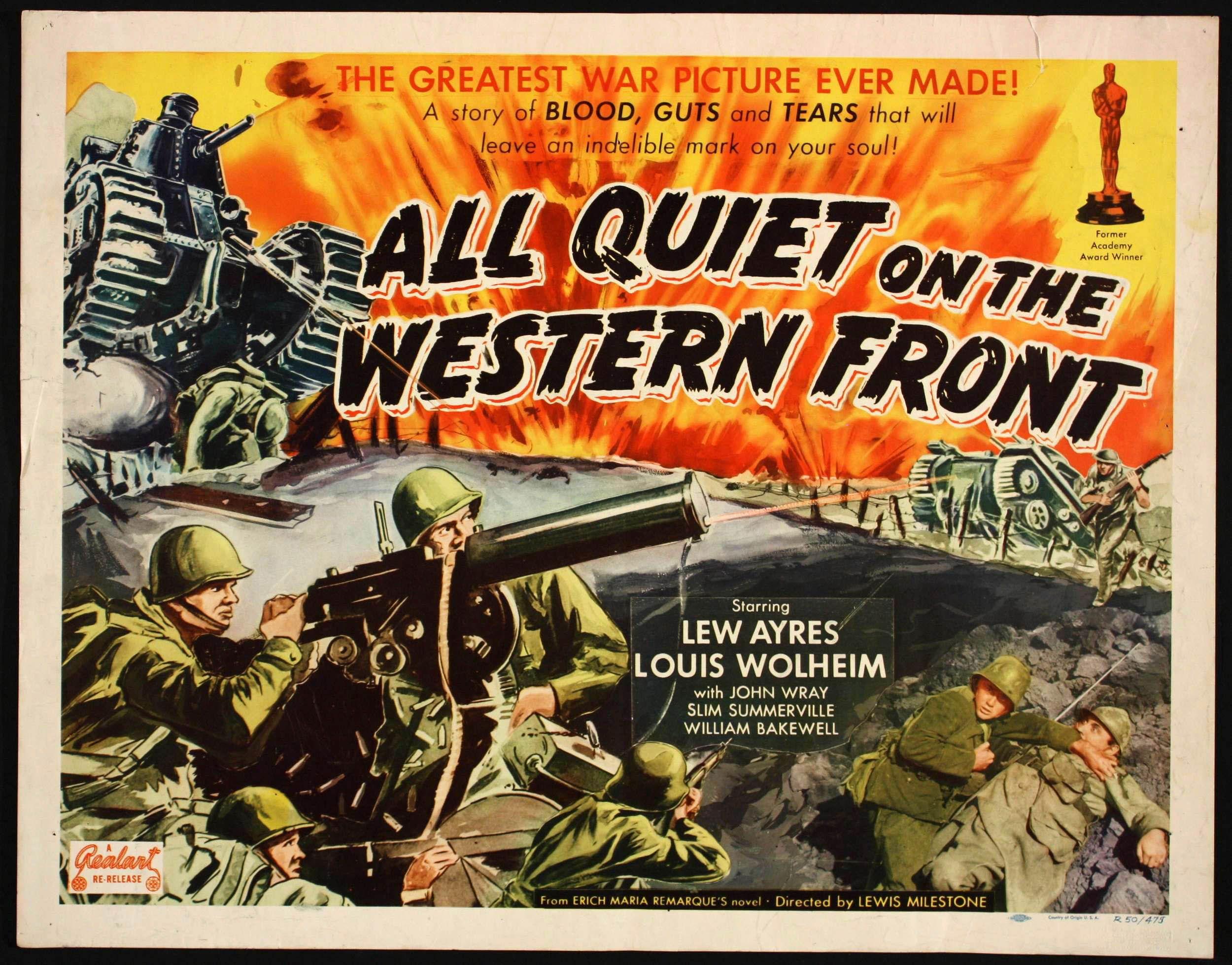 2500x1958 All Quiet on the Western Front a unique alternative view of Worl War One. Cine bélico, Peliculas, Pelicula cinematografica