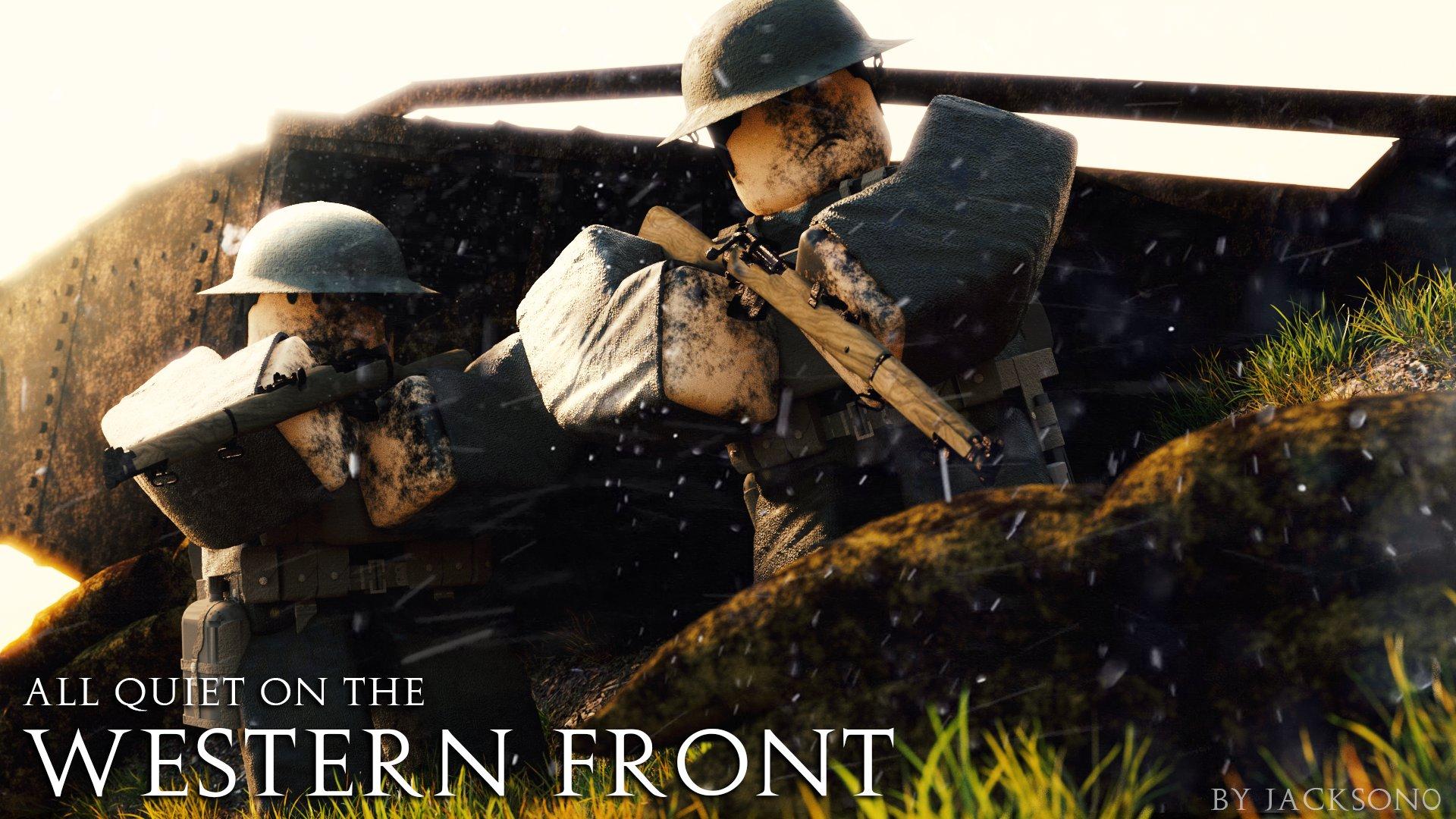 1920x1080 Jackson0 (COMMS CLOSED) Quiet on the Western Front For me and my friend BankDeposits' WW1 RP group! Likes and RTs appreciated! #Roblox #RobloxDev #robloxart #RobloxGFX #GFX #GFXRoblox #RobloxCommissions