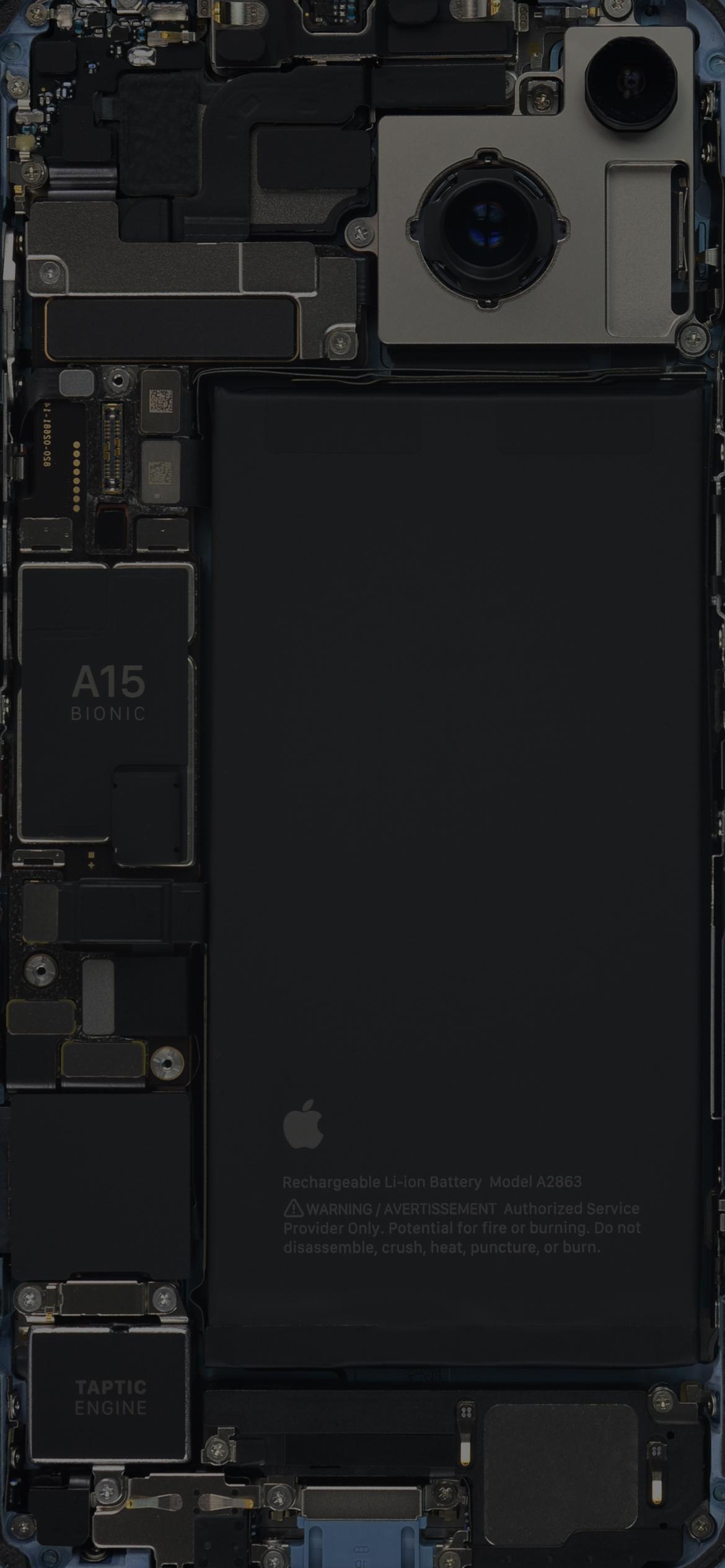 1170x2532 iPhone 14 Teardown Wallpaper