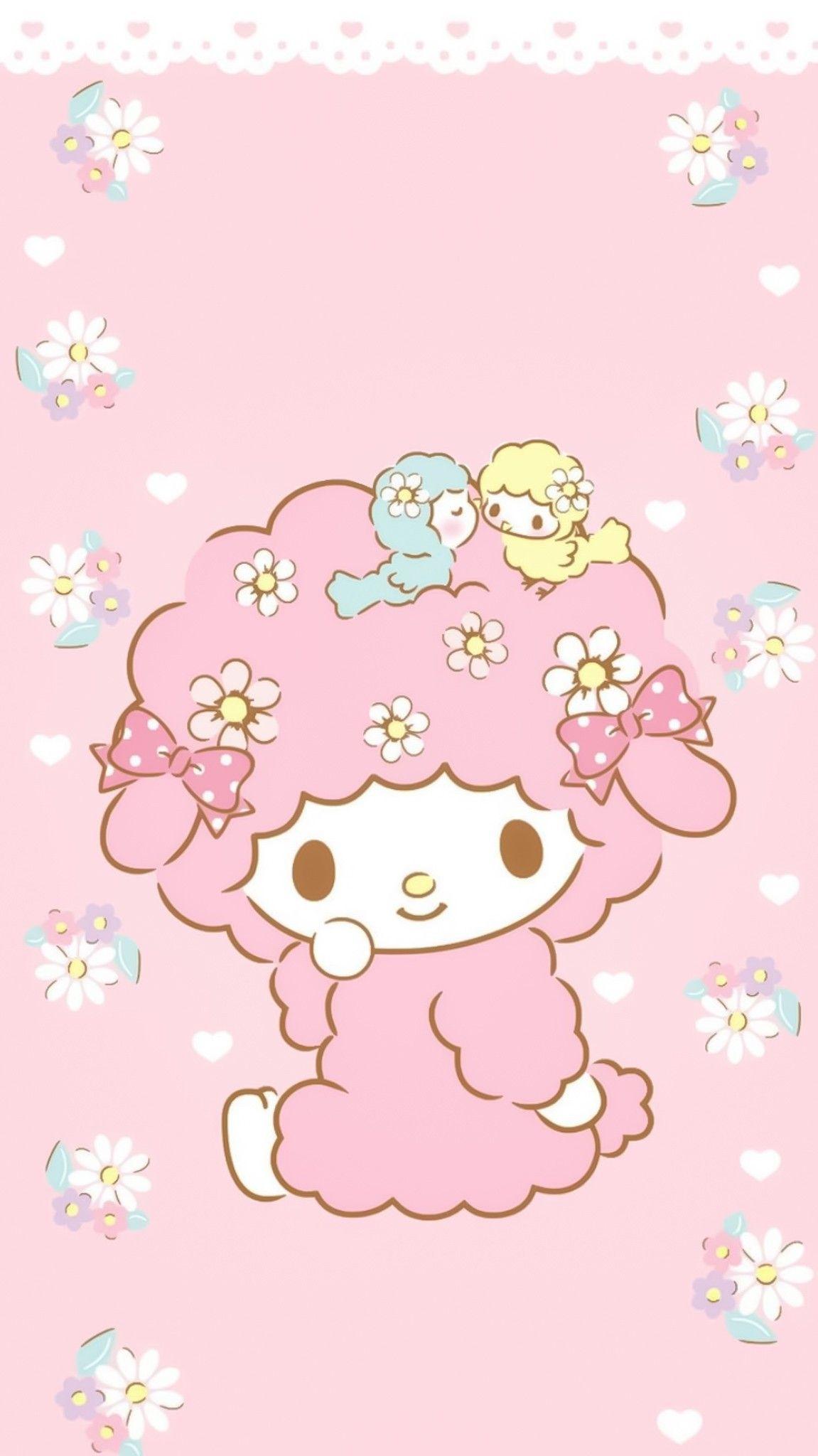 1151x2048 The sweetest sheep. Hello kitty iphone wallpaper, My melody wallpaper, Kawaii wallpaper