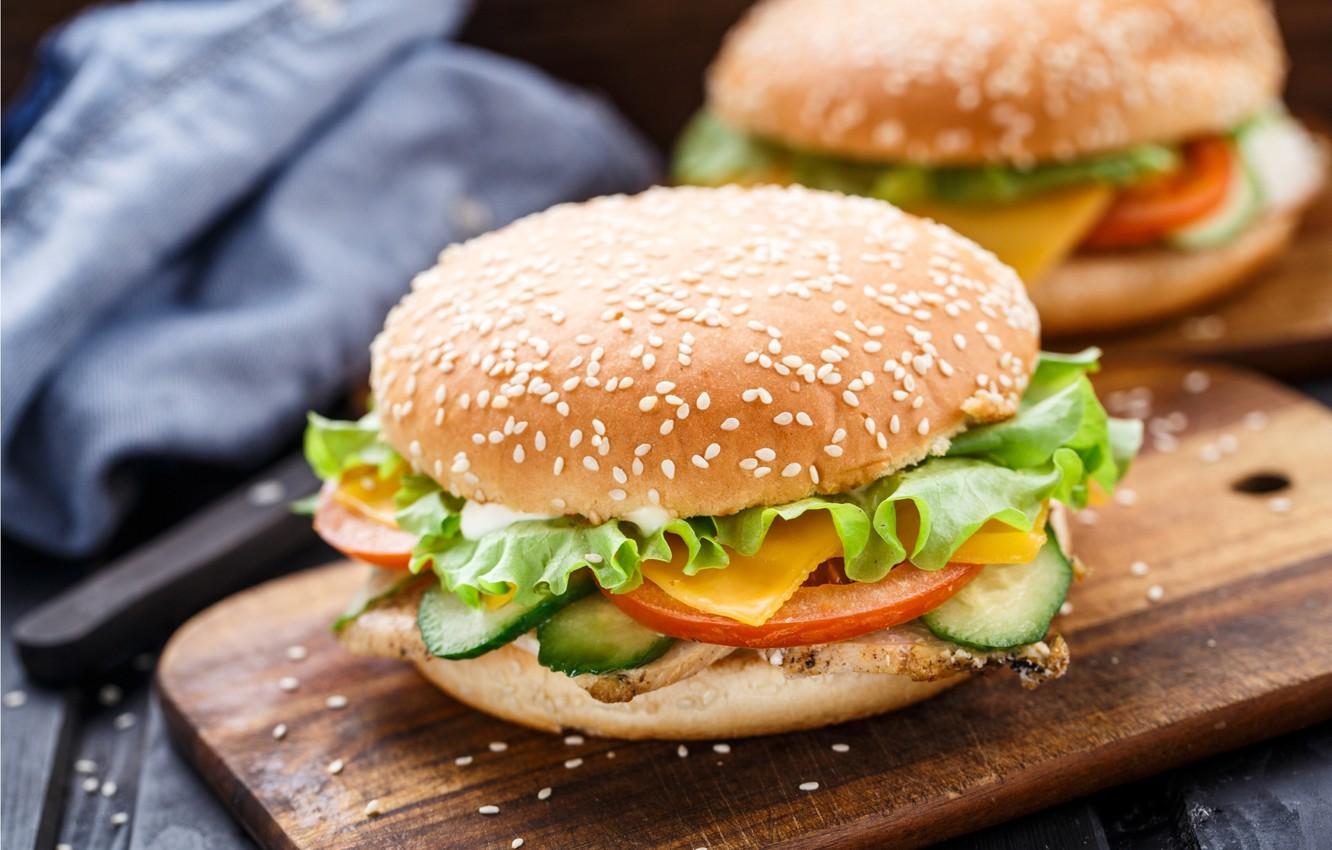 1332x850 Wallpaper vegetables, Patty, buns, burgers image for desktop, section еда