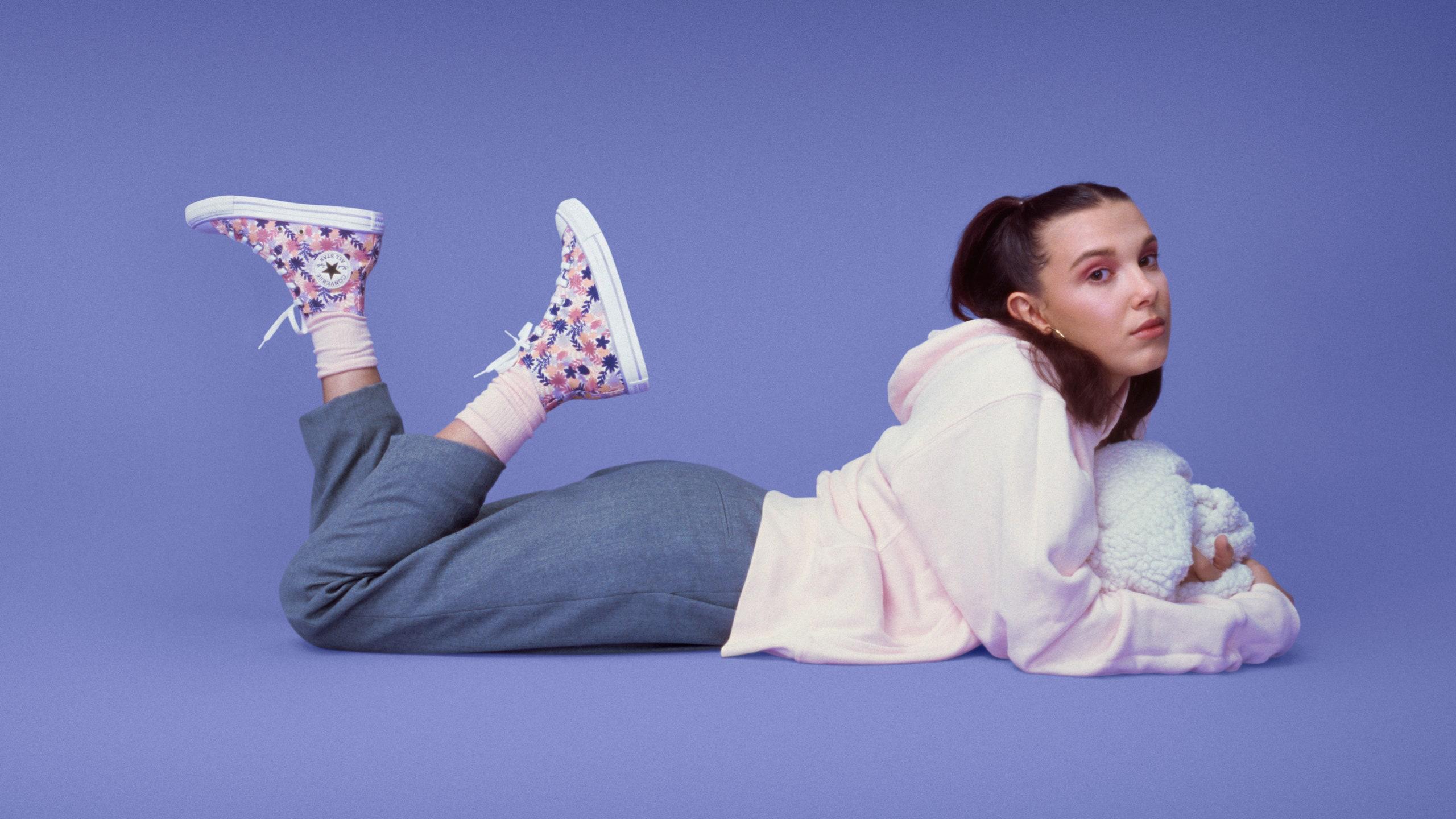 2560x1440 Millie Bobby Brown Talks New Converse x florence by mills Collection and Styling Tips