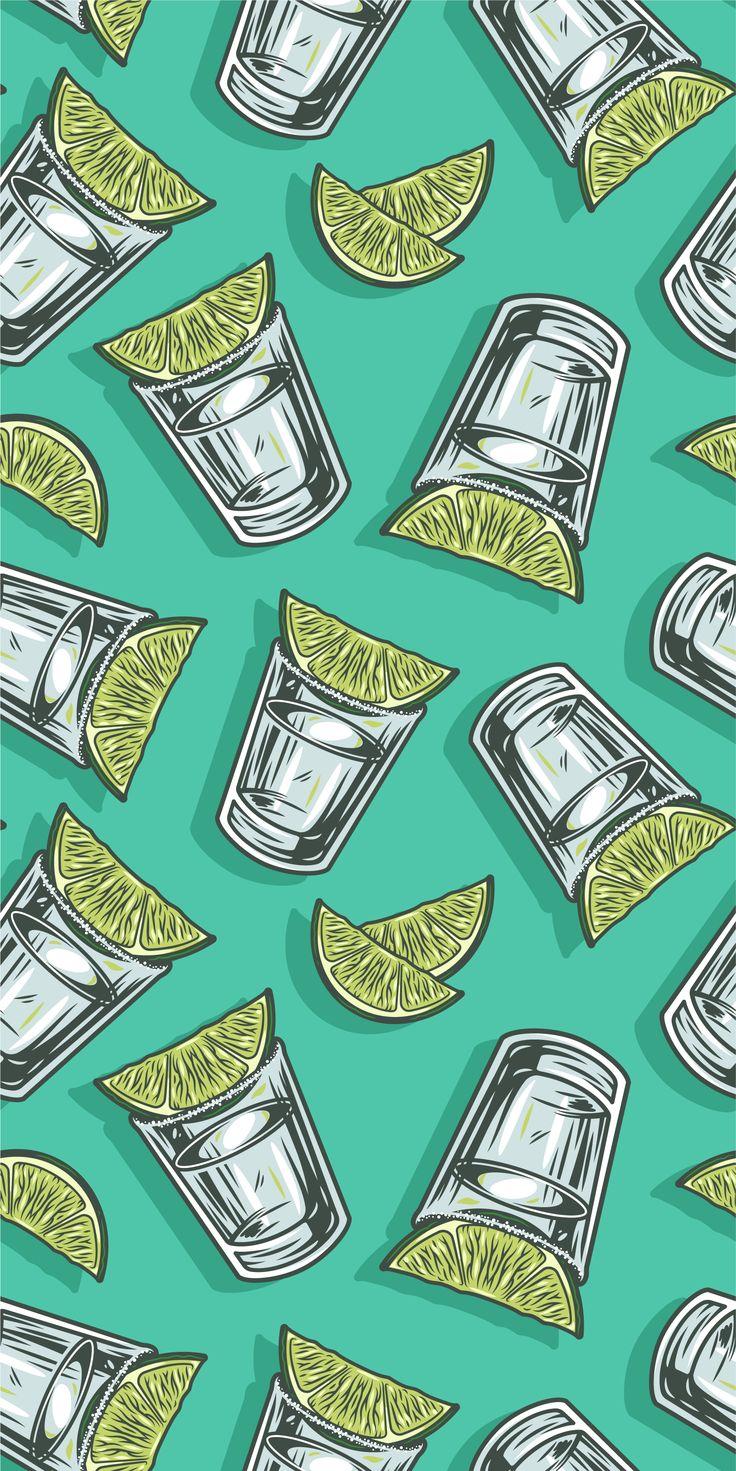 736x1471 Pattern wallpaper of cocktail tequila bar design. Tequila, Abstract wallpaper design, iPhone wallpaper photo