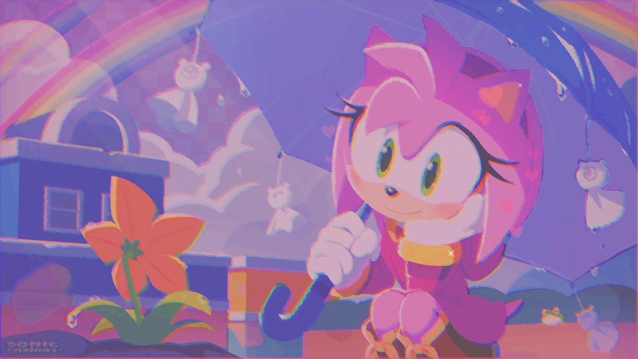 2048x1152 Amy rose wallpaper edit. Amy rose, Sonic and amy, Amy the hedgehog