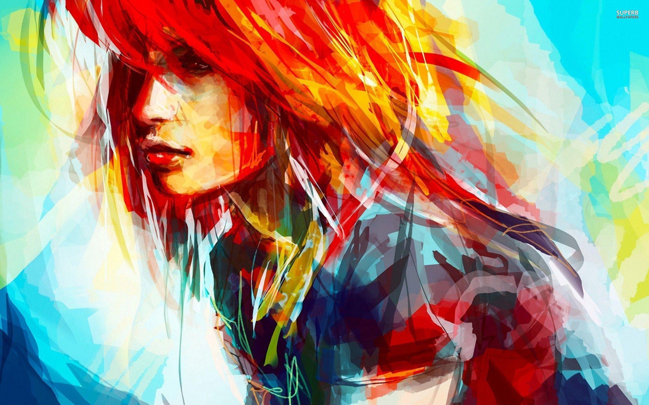 2560x1600 Women Painter Wallpaper