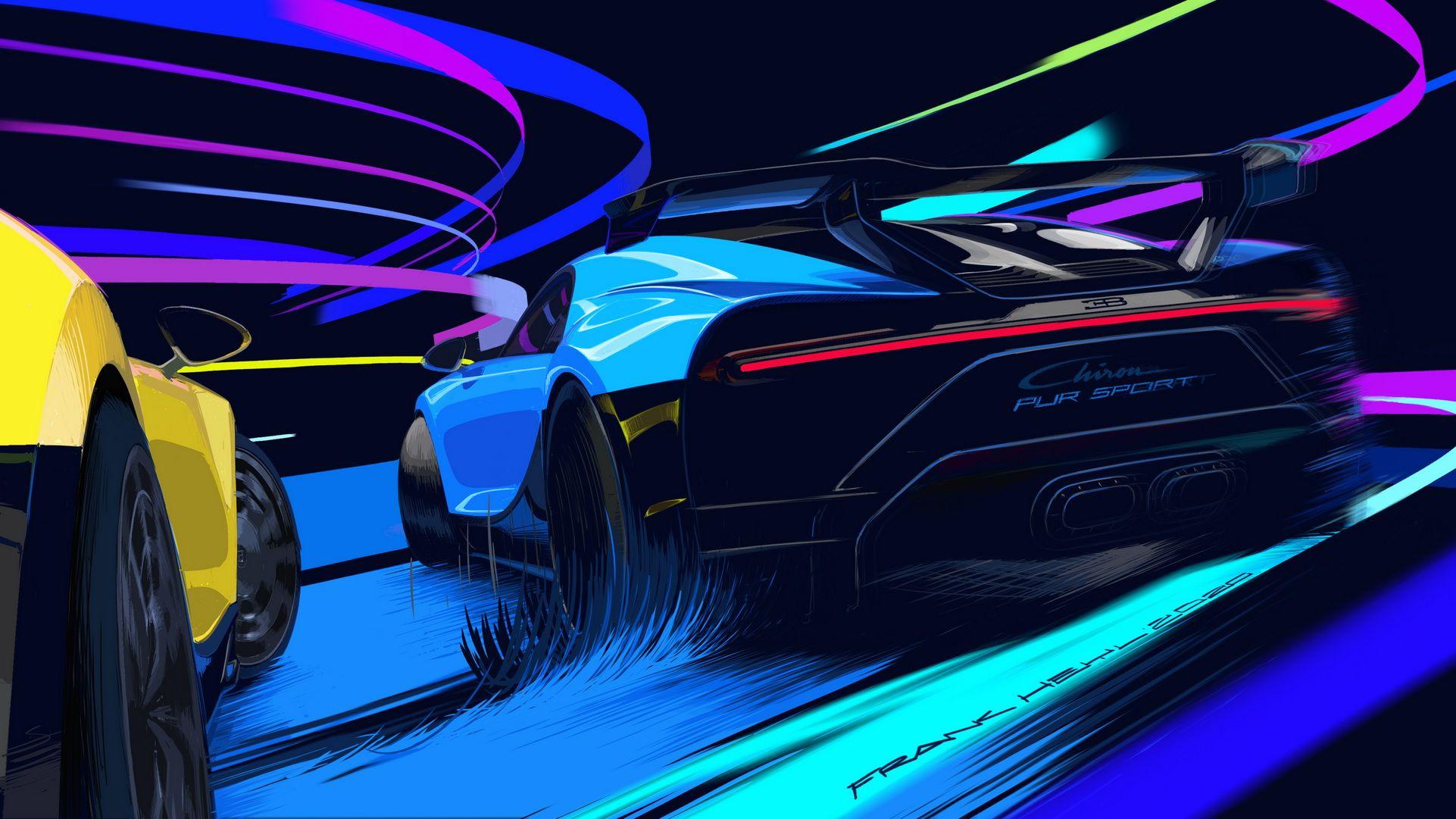 1922x1081 New Bugatti Chiron Pur Sport Breaks Cover With Aero Upgrades, Stiffer Suspension (Updated). Carscoops. Bugatti chiron, New bugatti chiron, Bugatti