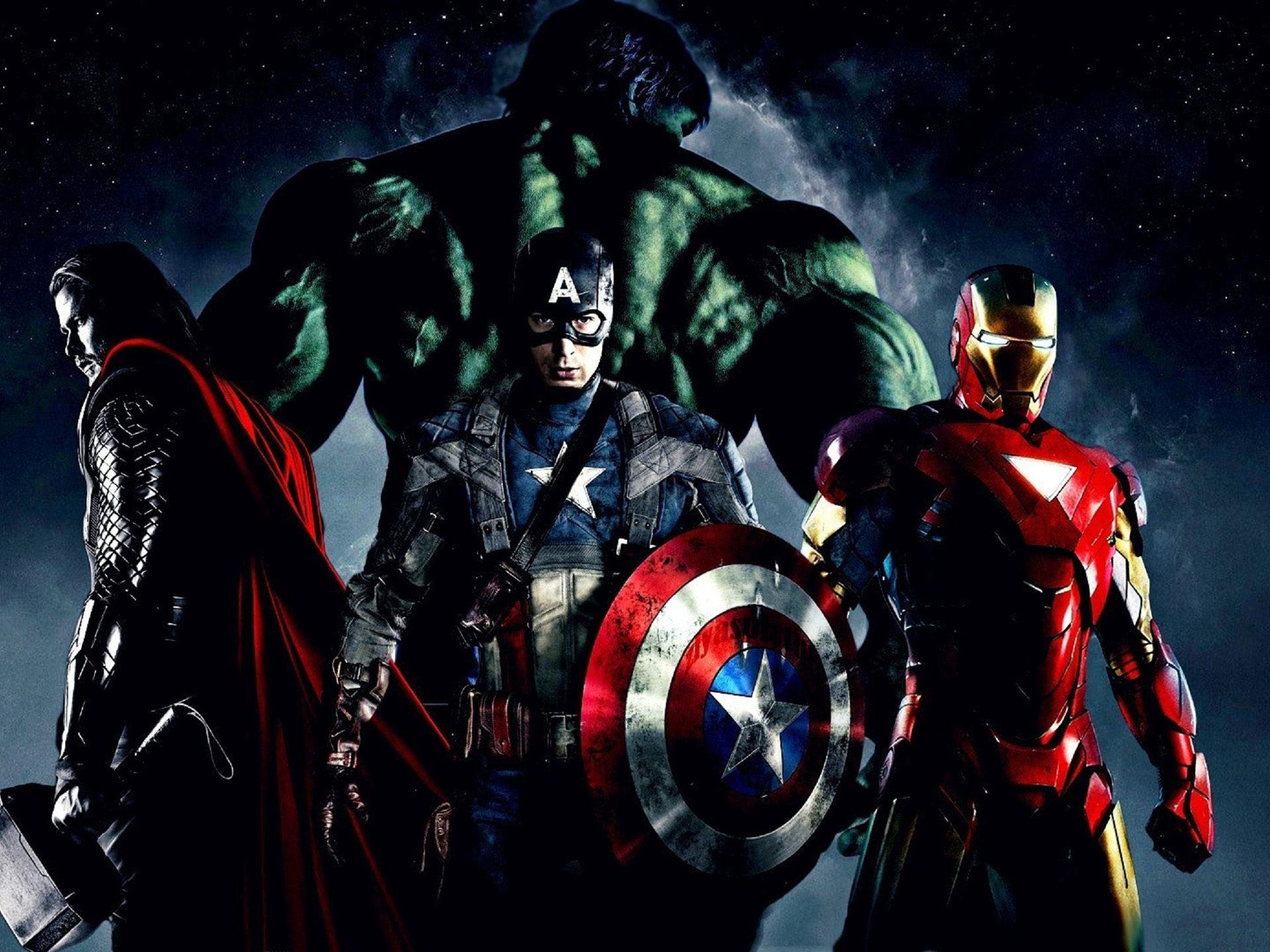1920x1440 The Avengers Hulk Man Of Iron Top Captain America Desktop Wallpaper Full Screen 2560x1440 :