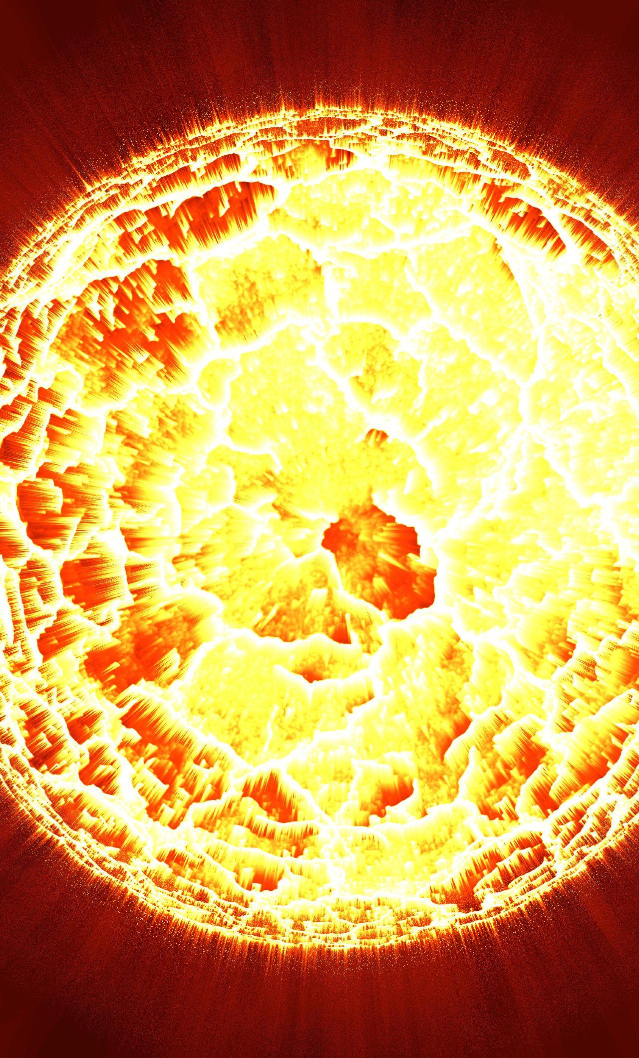 1280x2120 Download Explosion Solar Flare 320x480 Resolution, HD 4K Wallpaper