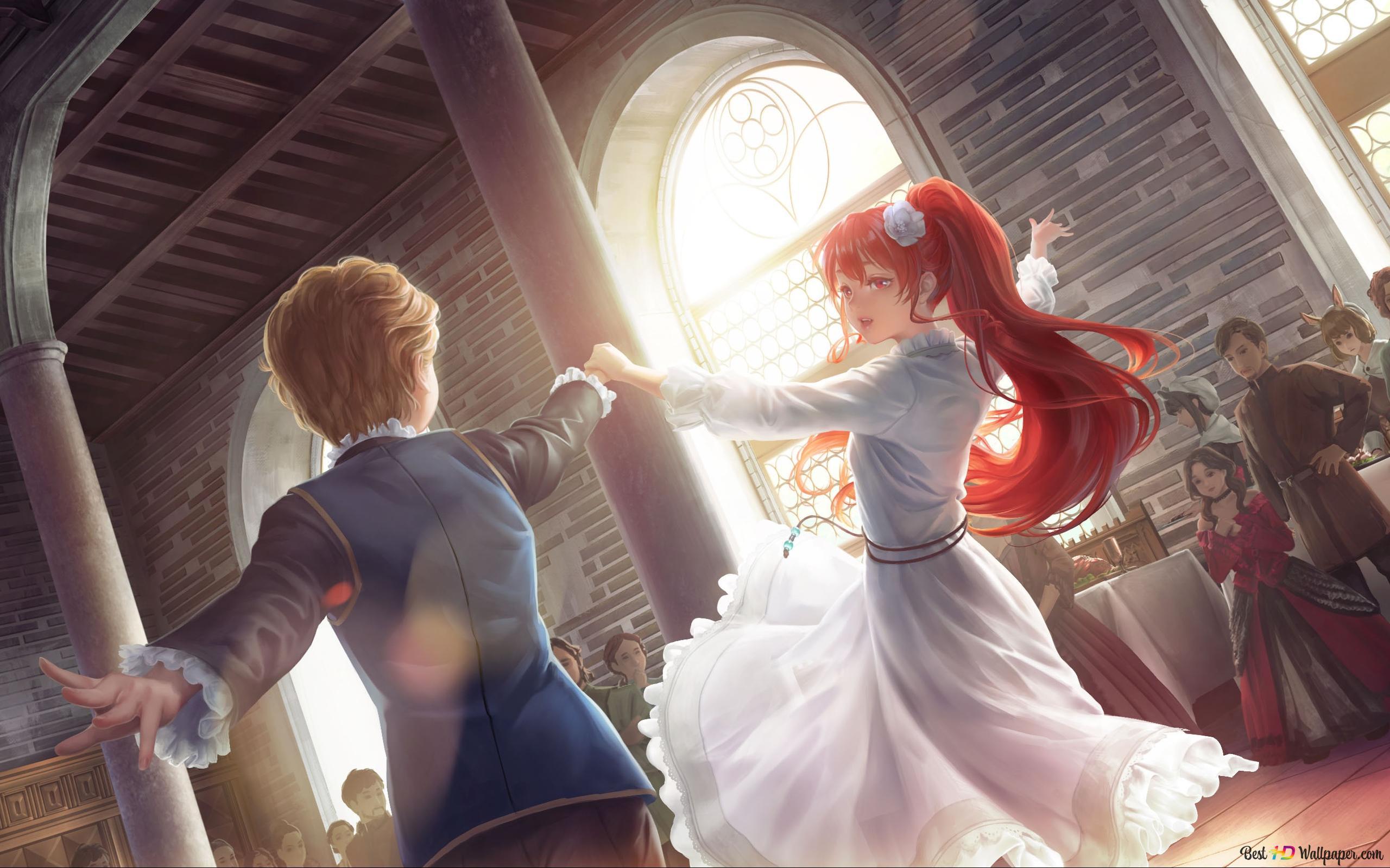 2560x1600 Mushoku Tensei: Jobless Reincarnation Greyrat & Eris Boreas Greyrat (Ballroom Dance) 2K wallpaper download