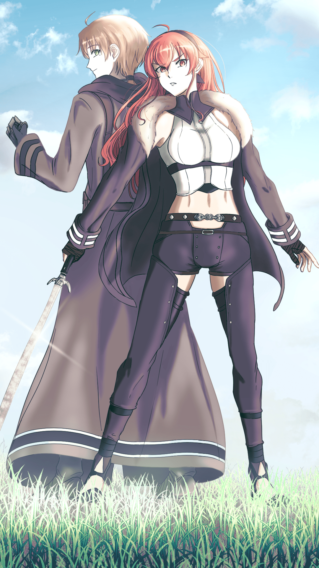 1080x1920 Wallpaper / Anime Mushoku Tensei: Jobless Reincarnation Phone Wallpaper, Eris Boreas Greyrat, Rudeus Greyrat, 1080x1920 free download